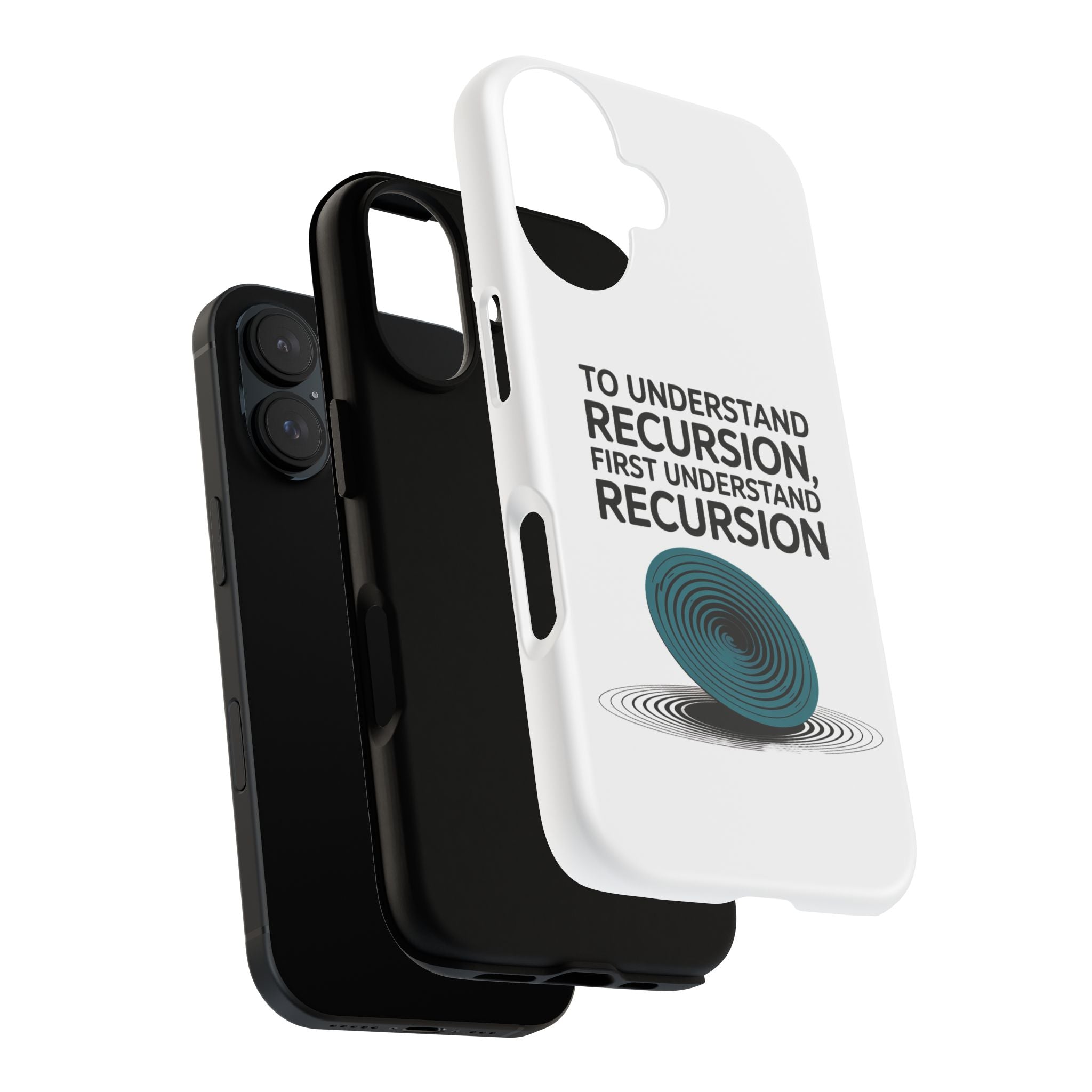 Recursion Black- Impact-Resistant Phone Case