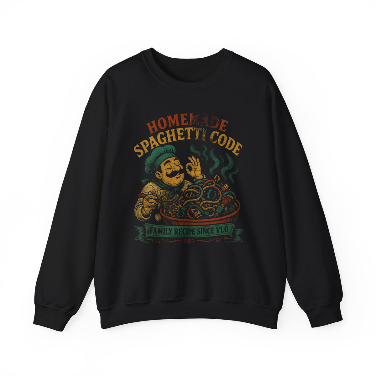 Homemade Spaghetti Code Sweatshirt
