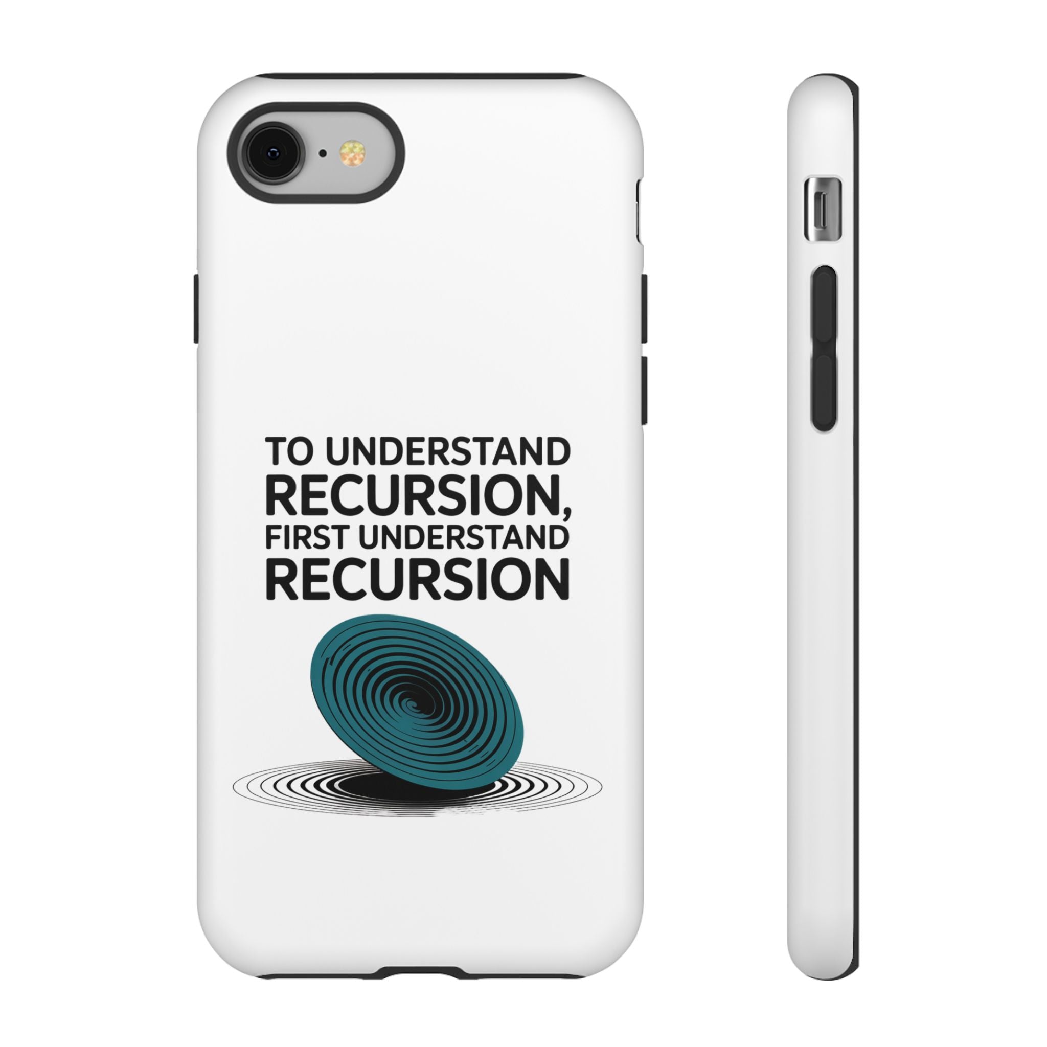 Recursion Black- Impact-Resistant Phone Case