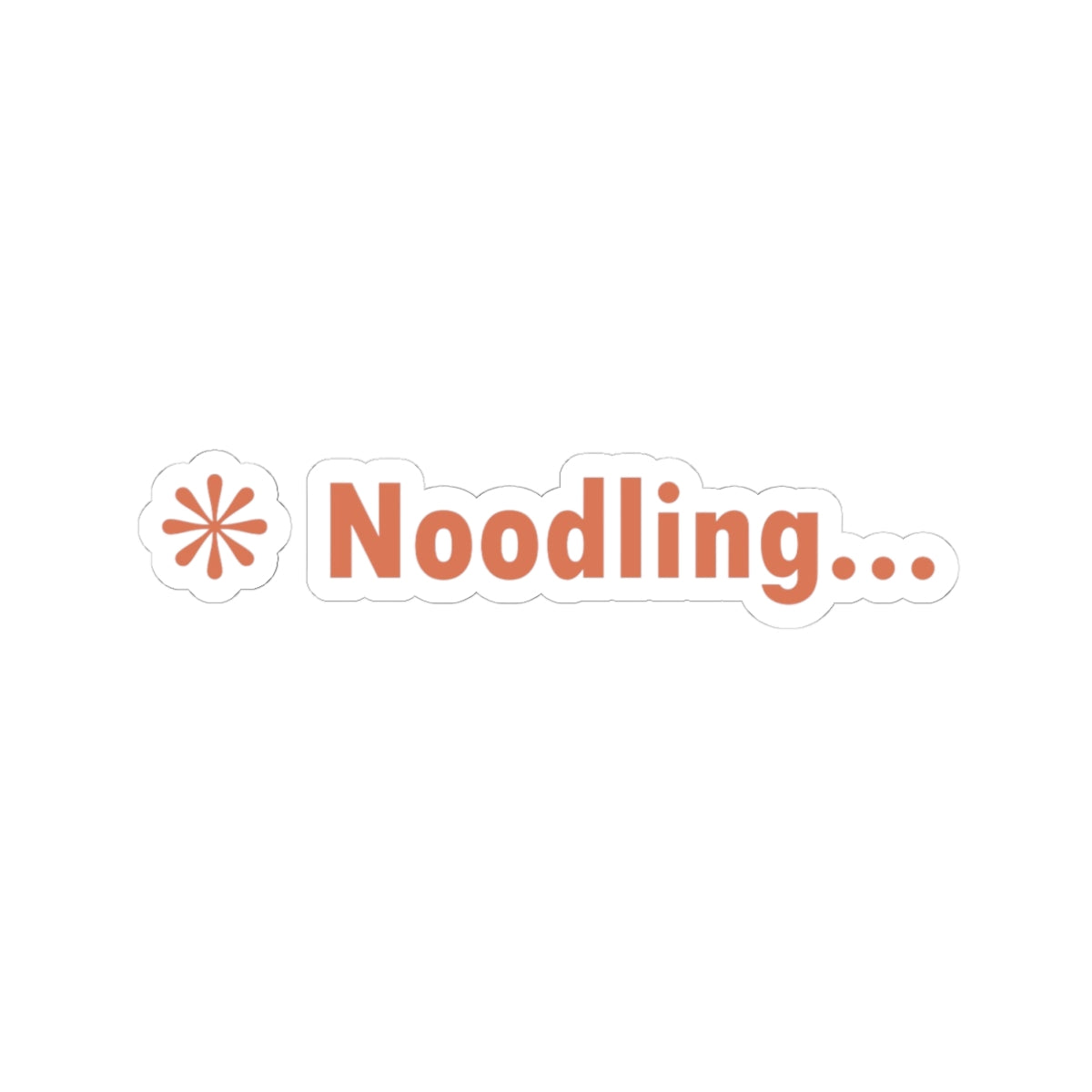 Noodling Claude Code Sticker