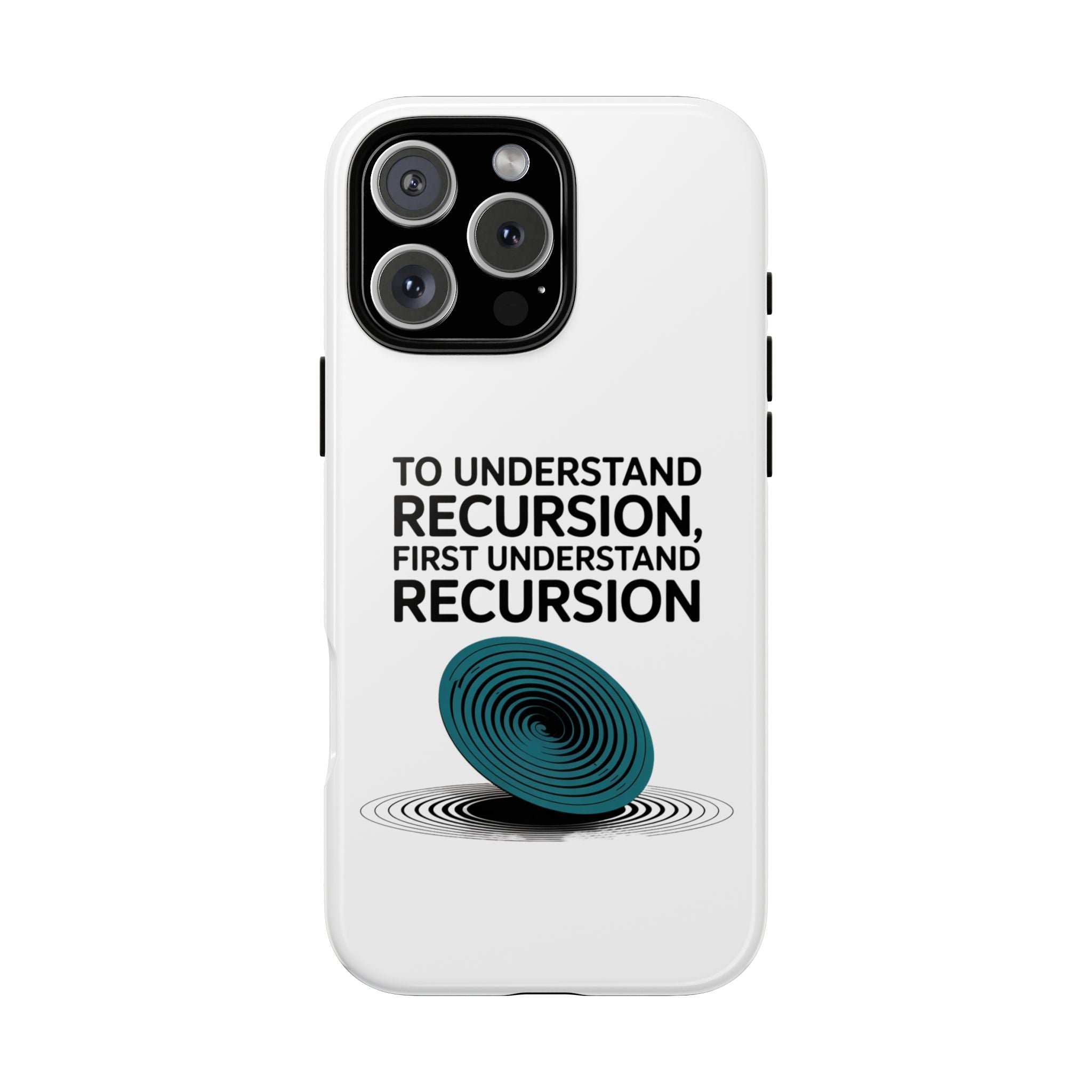 Recursion Black- Impact-Resistant Phone Case