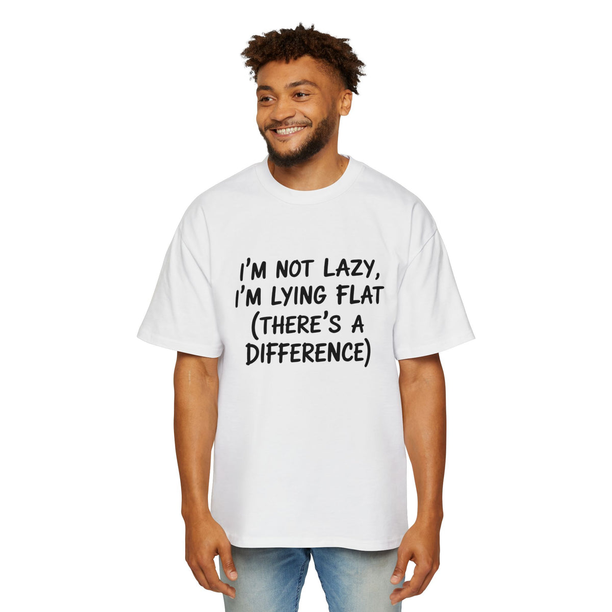 I'm Not Lazy, I'm Lying Flat Oversized Tee