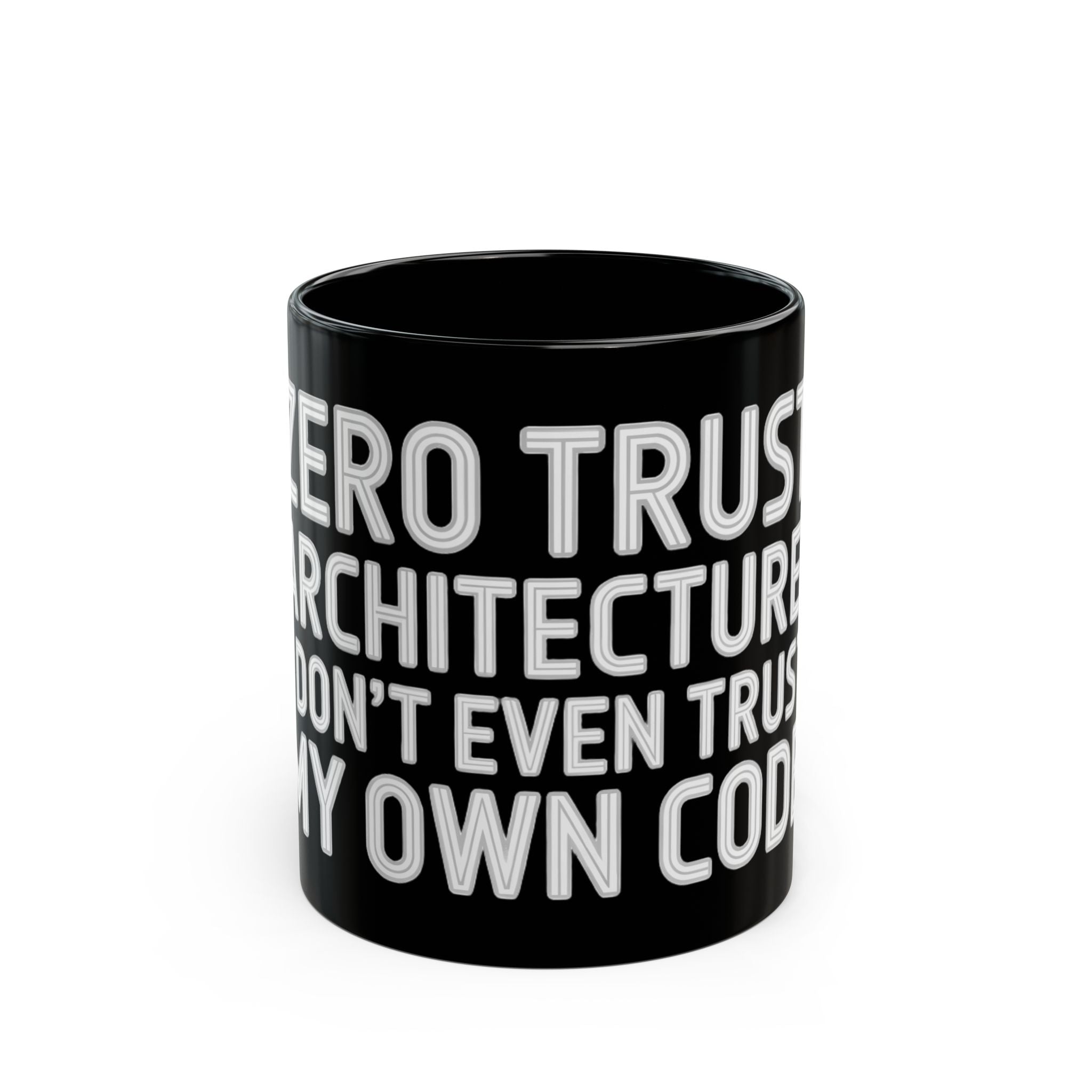 Zero Trust Architecture White - Black Mug