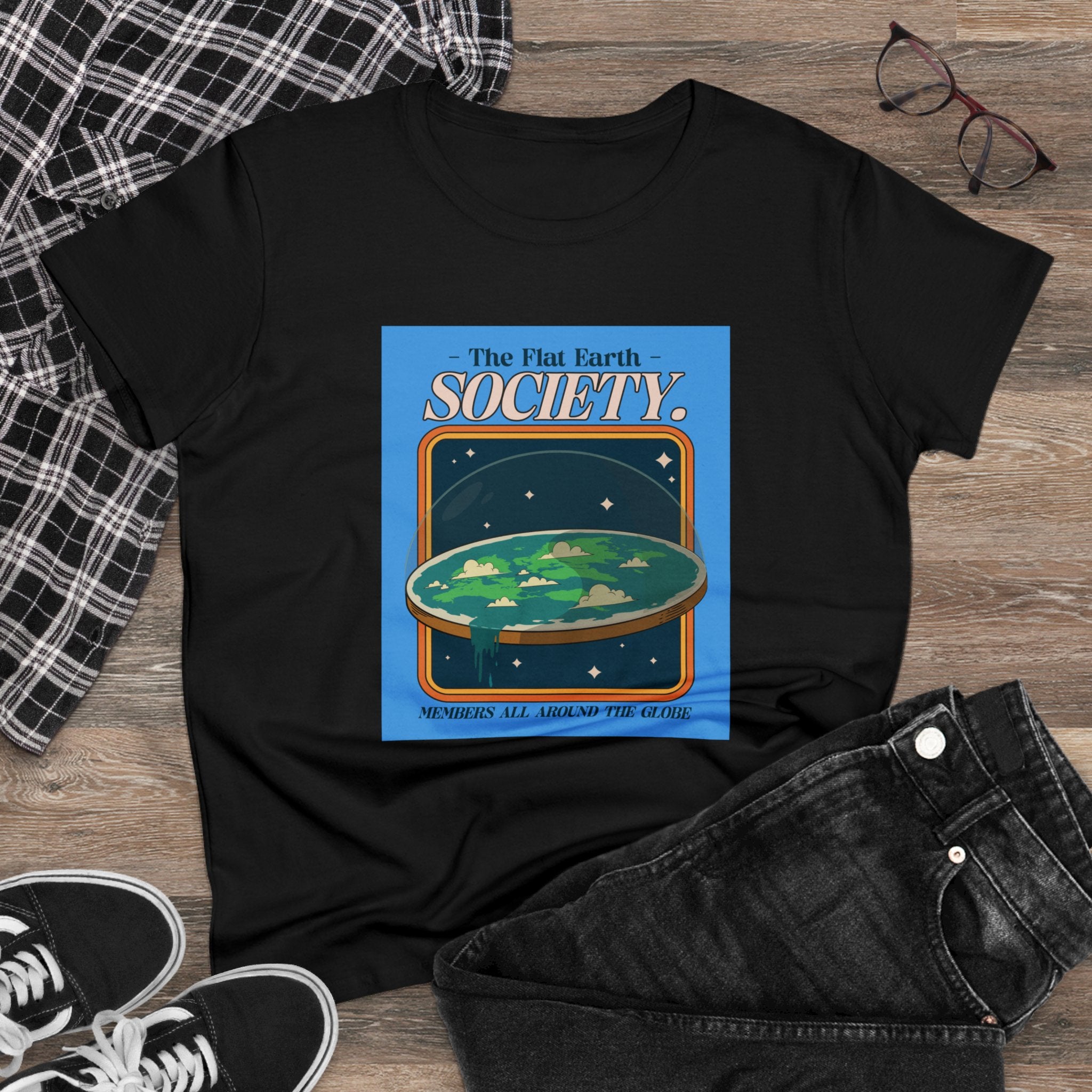 Flat Earth Society - Women's Tee