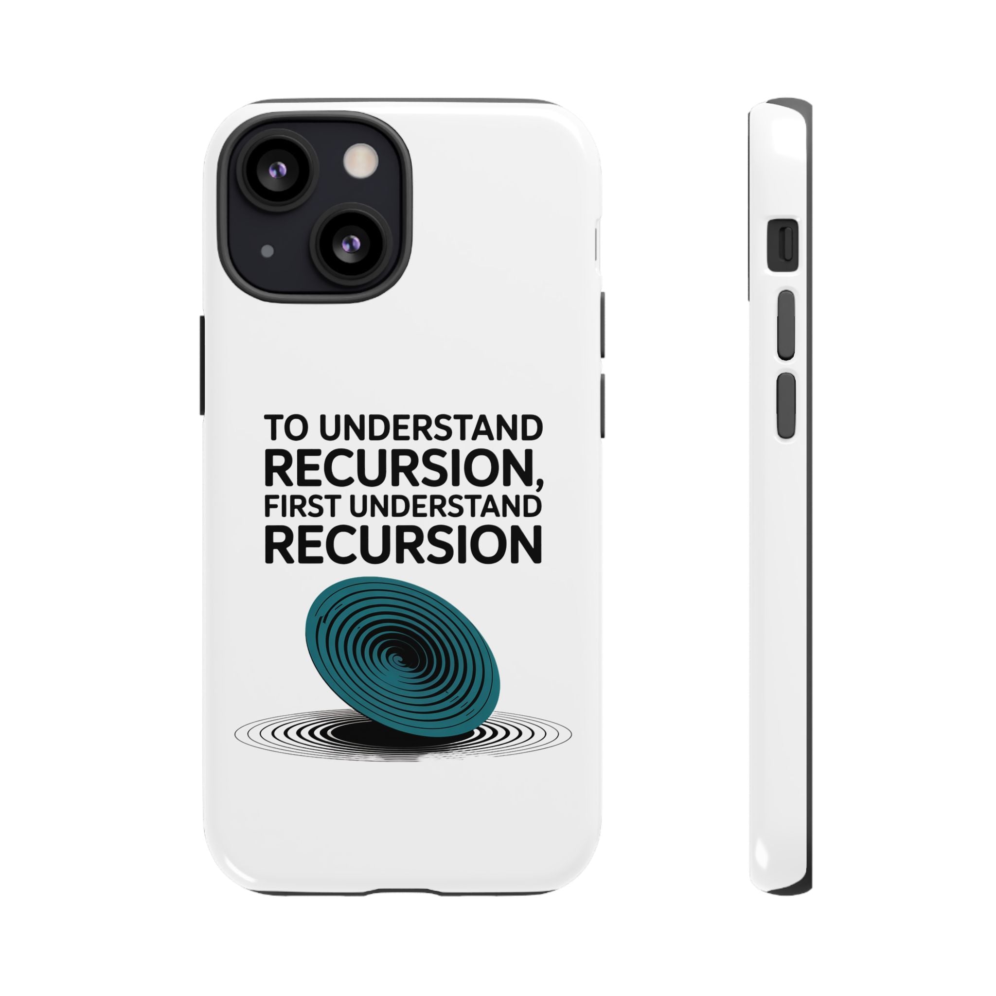 Recursion Black- Impact-Resistant Phone Case