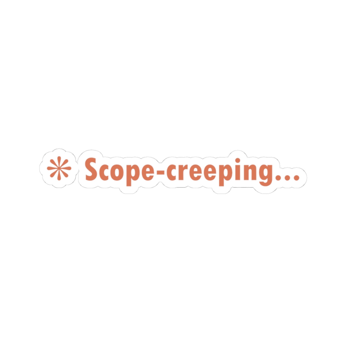 Scope Creeping Claude Code Sticker