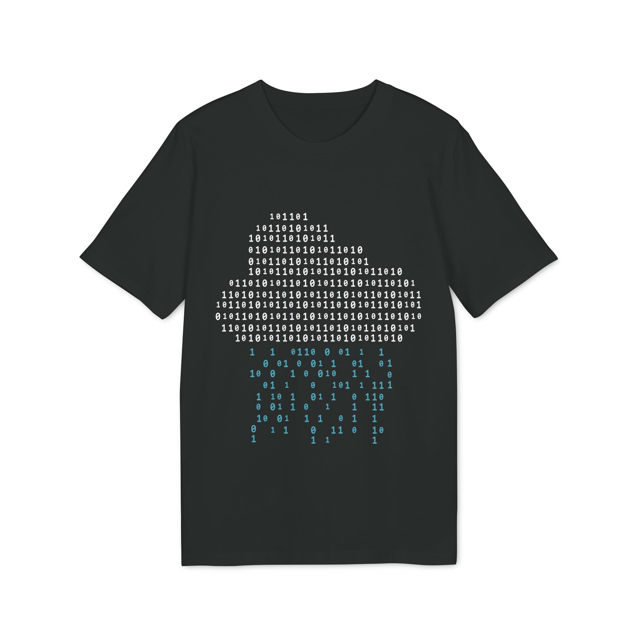 Binary Rain Cloud - Organic T-Shirt