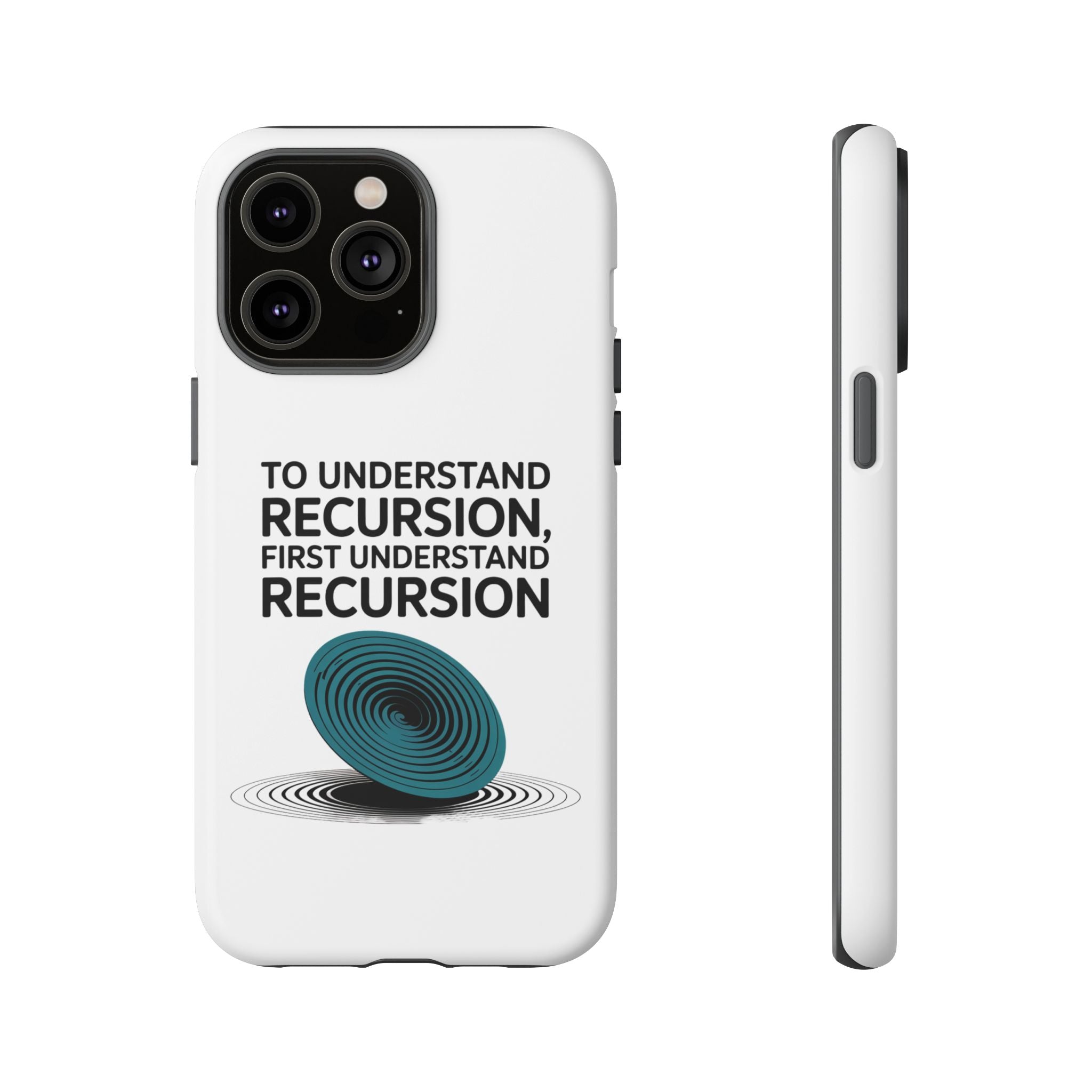 Recursion Black- Impact-Resistant Phone Case