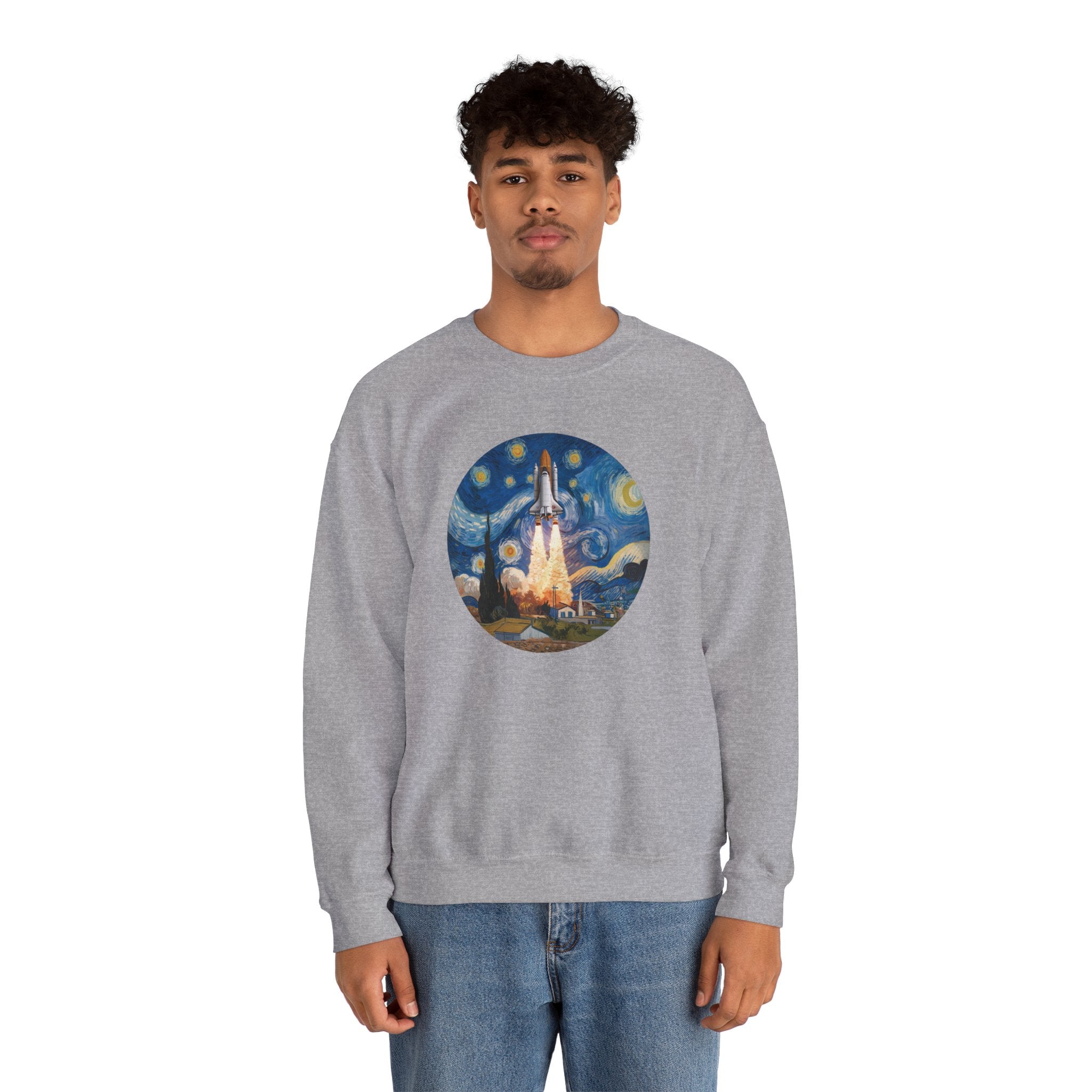 Van Gogh Spaceship -  Sweatshirt