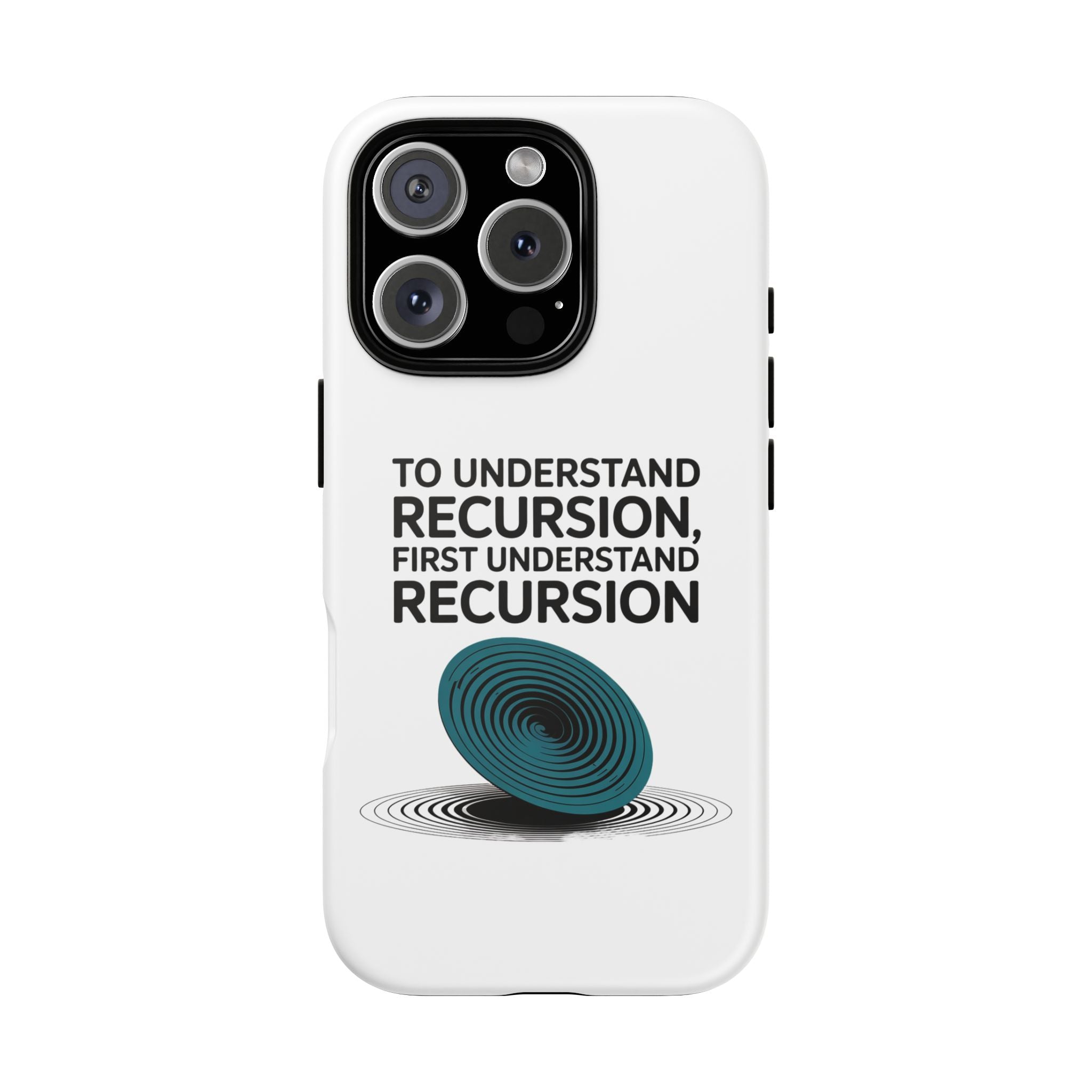 Recursion Black- Impact-Resistant Phone Case