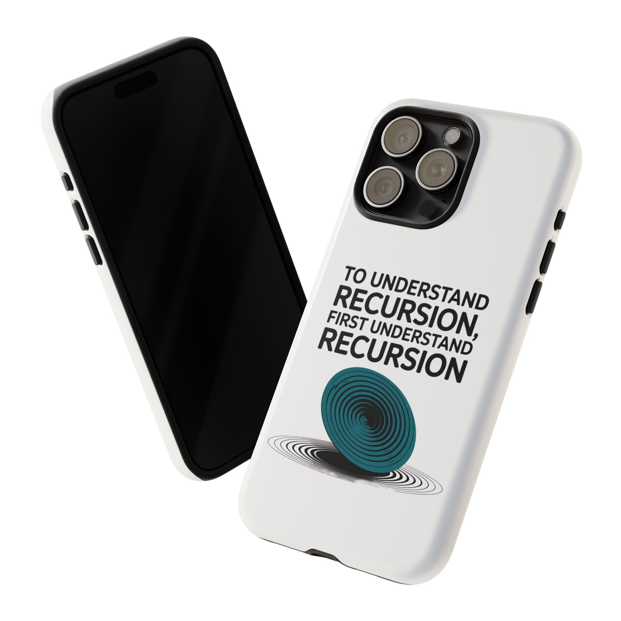 Recursion Black- Impact-Resistant Phone Case