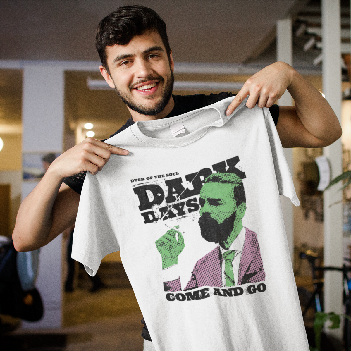 Dark Days T-Shirt | Moody Graphic Tee | Geekpsters