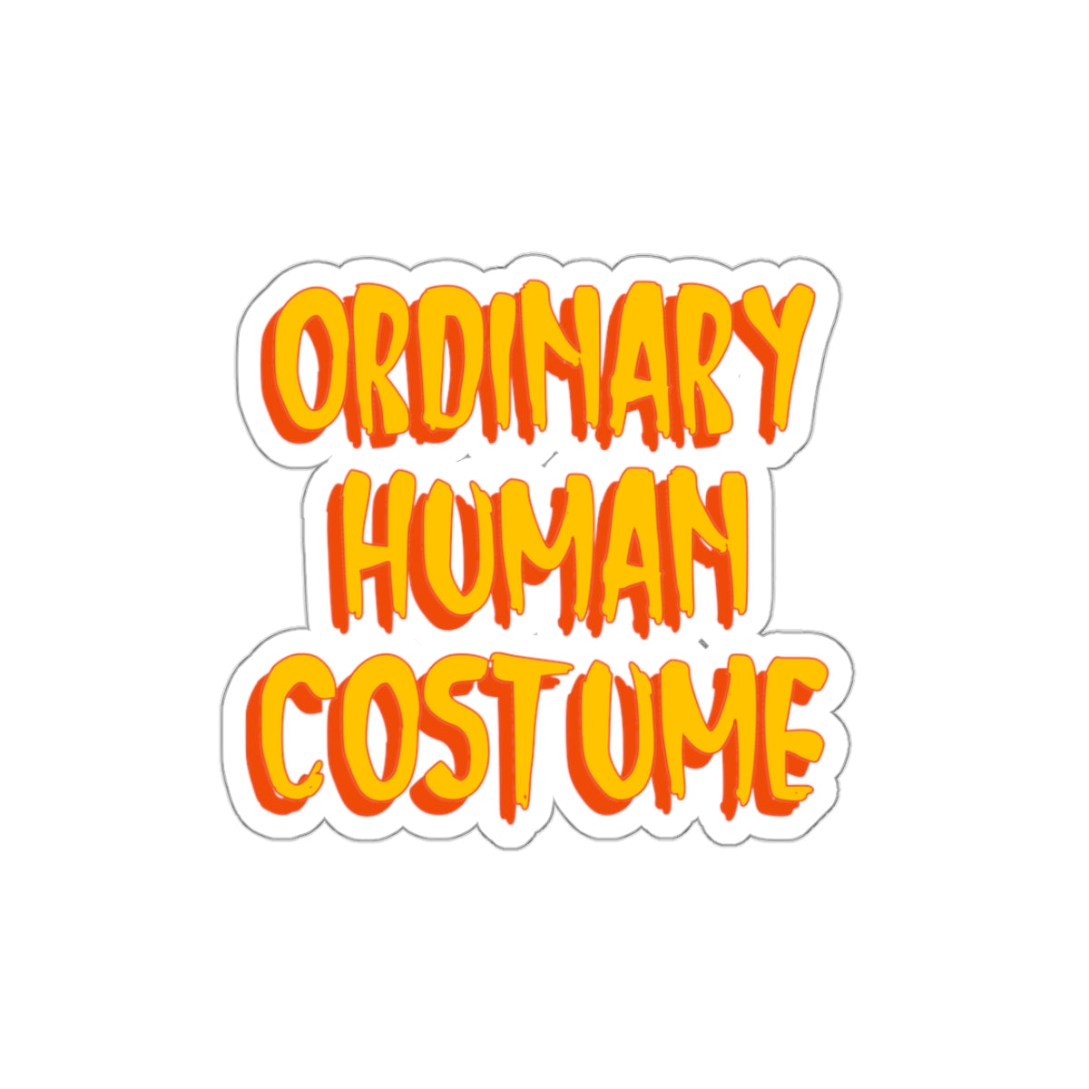 Ordinary Human Costume - Sticker