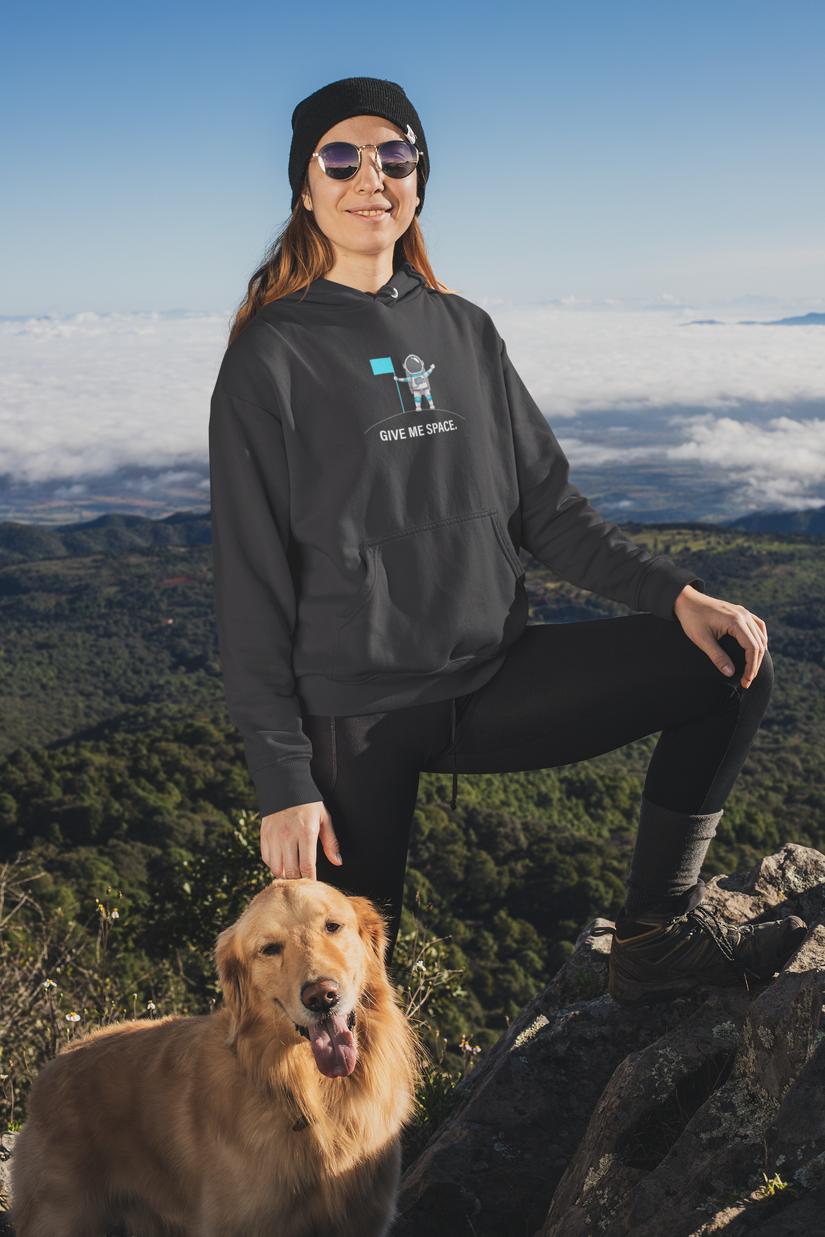 Give Me Space Hoodie | Funny Introvert Hoodie | Space Graphic Sweatshirt | Geekpsters