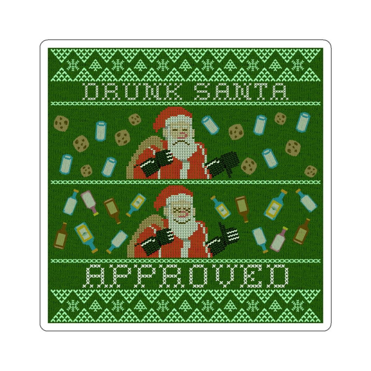 Drunk Santa - Sticker