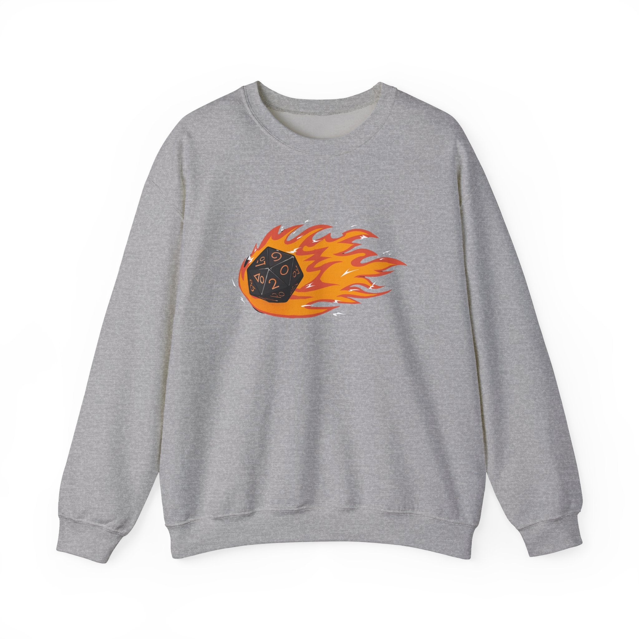 Polyhedral Dice On Fire -  Sweatshirt