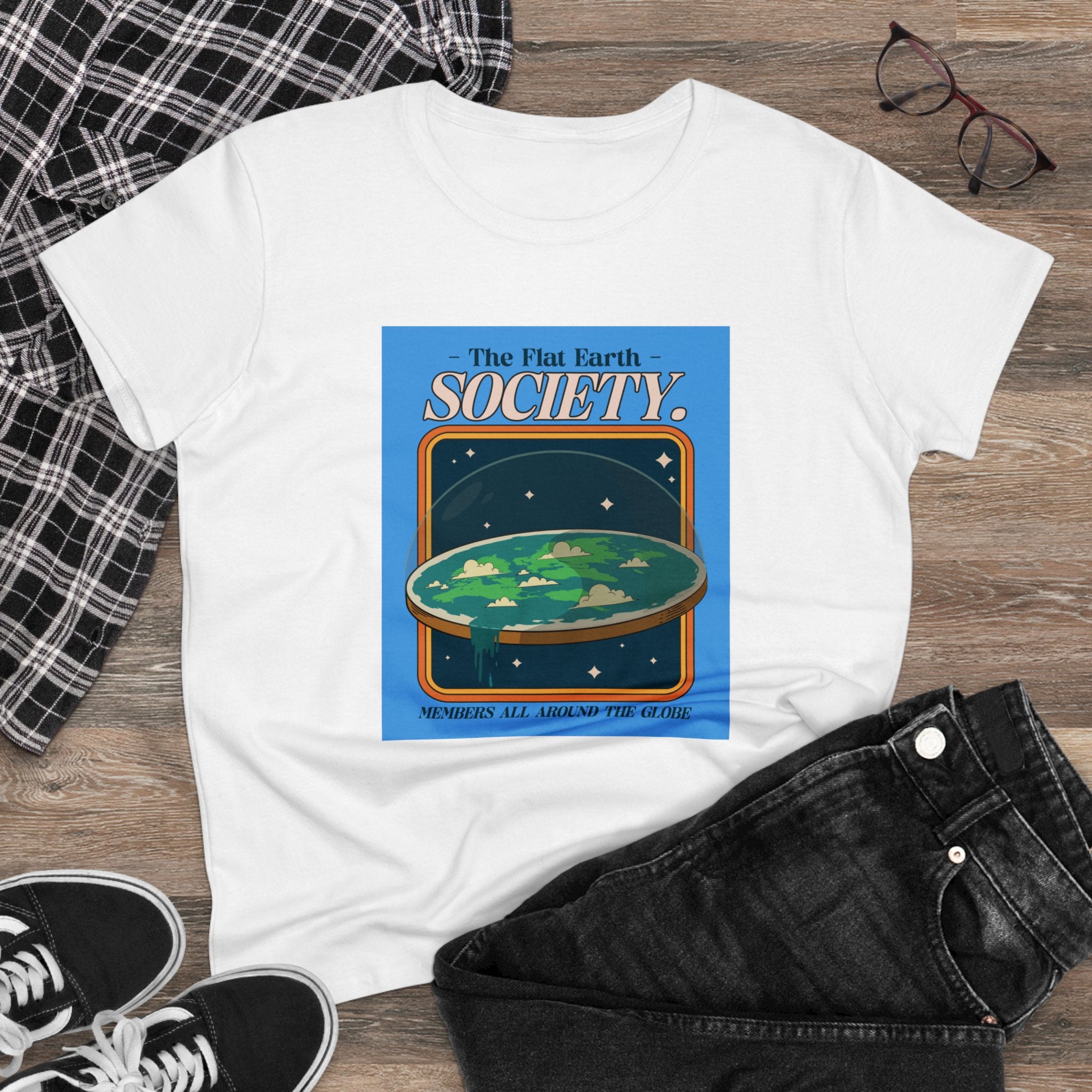 Flat Earth Society - Women's Tee