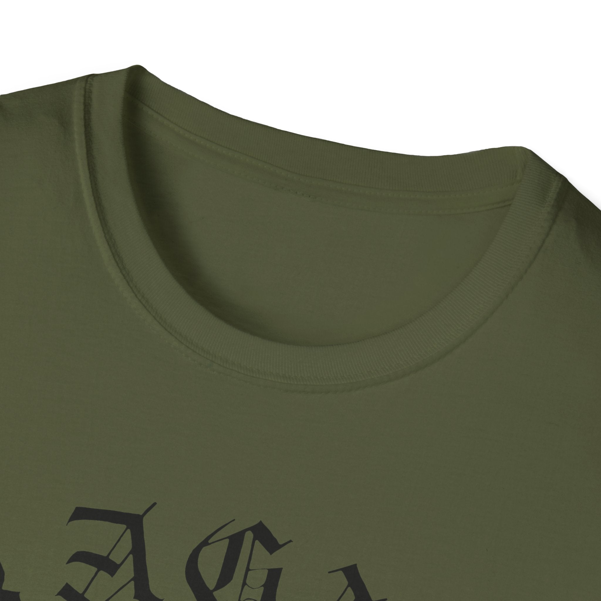 A green Skater Angel t-shirt with the word ada on it.