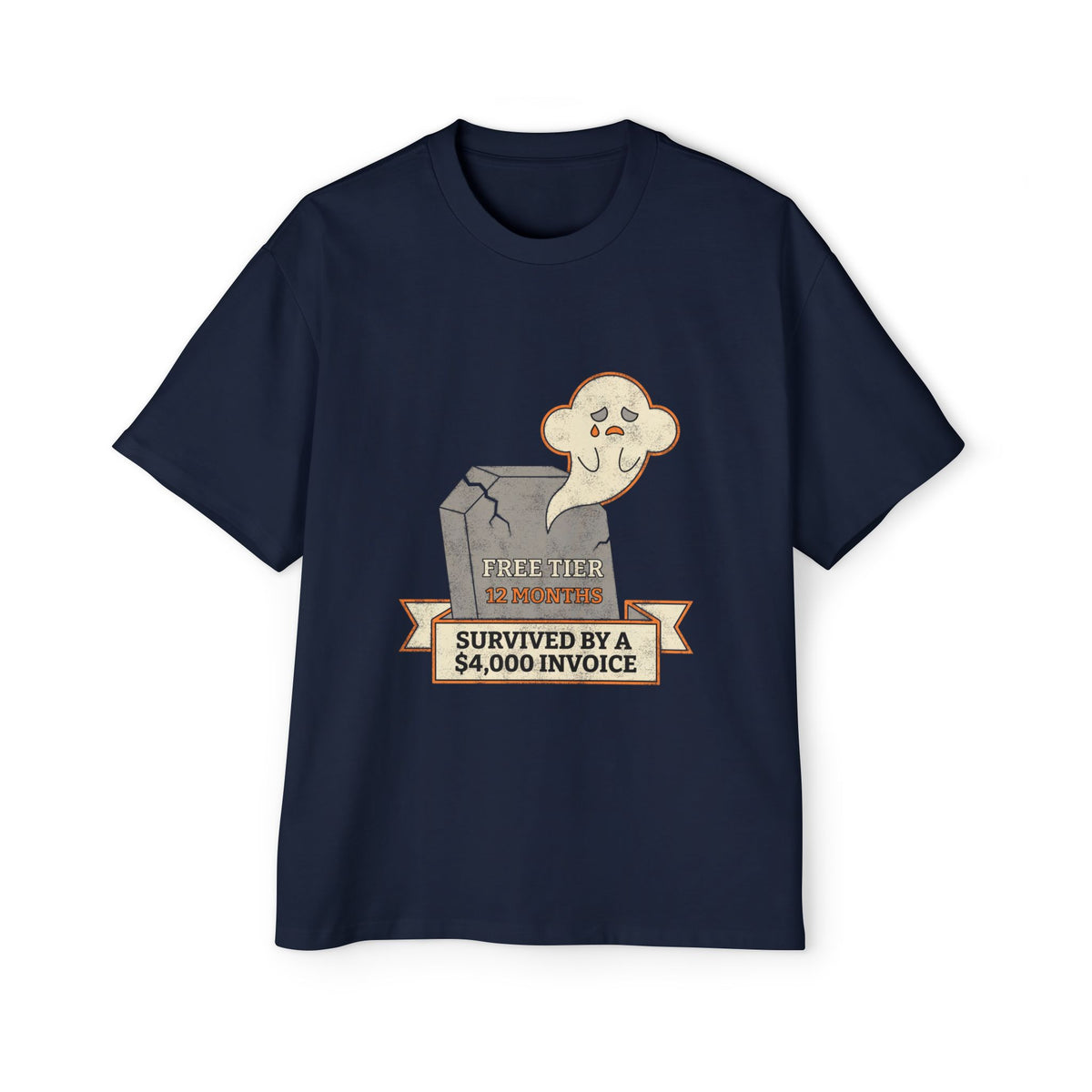 Here Lies Free Tier Oversized Tee