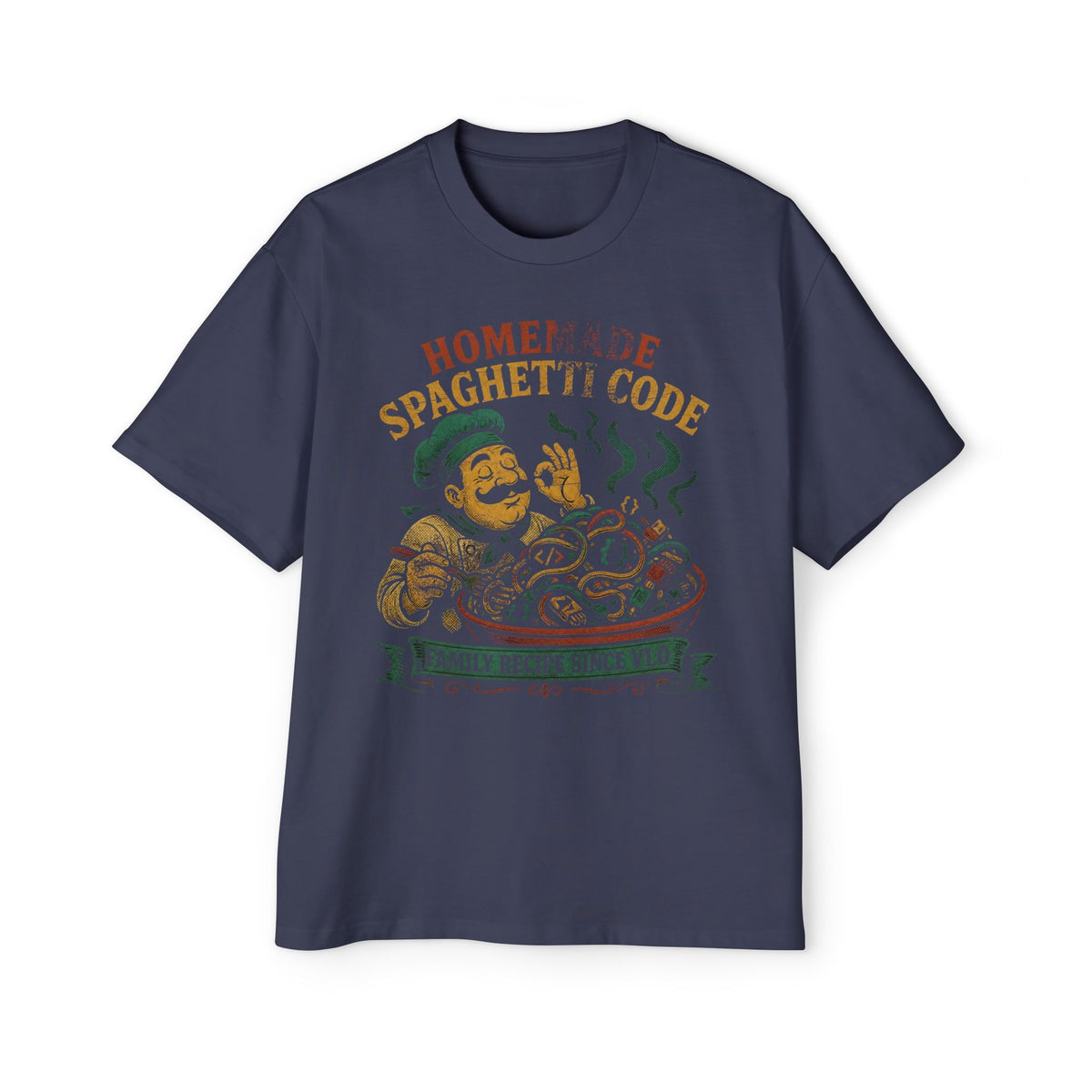 Homemade Spaghetti Code Oversized Tee