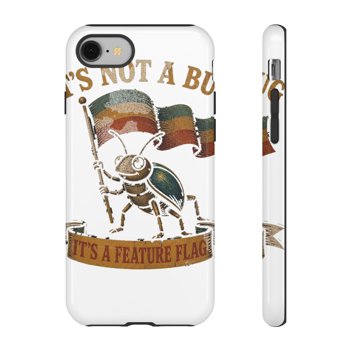 It's Not a Bug, It's a Feature Flag Phone Case