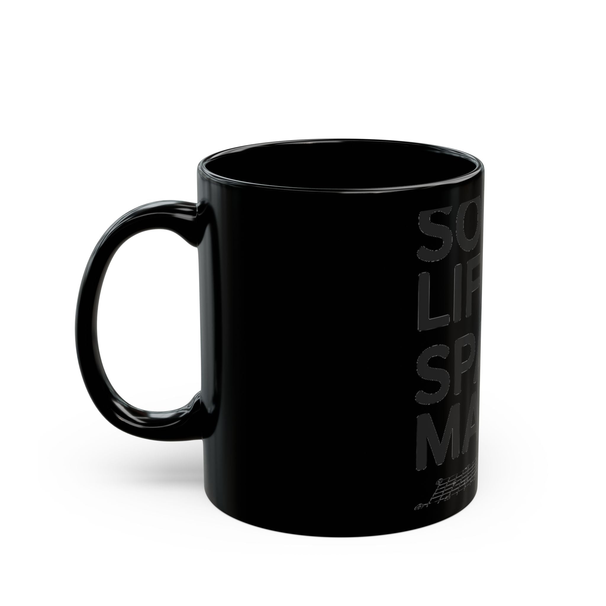 My social life is a sparse matrix White - Black Mug