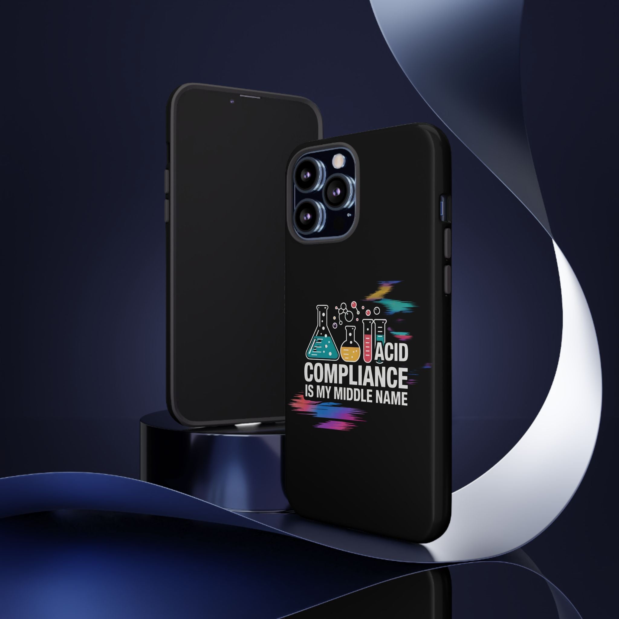 ACID Compliance Is My Middle Name- Impact-Resistant Phone Case
