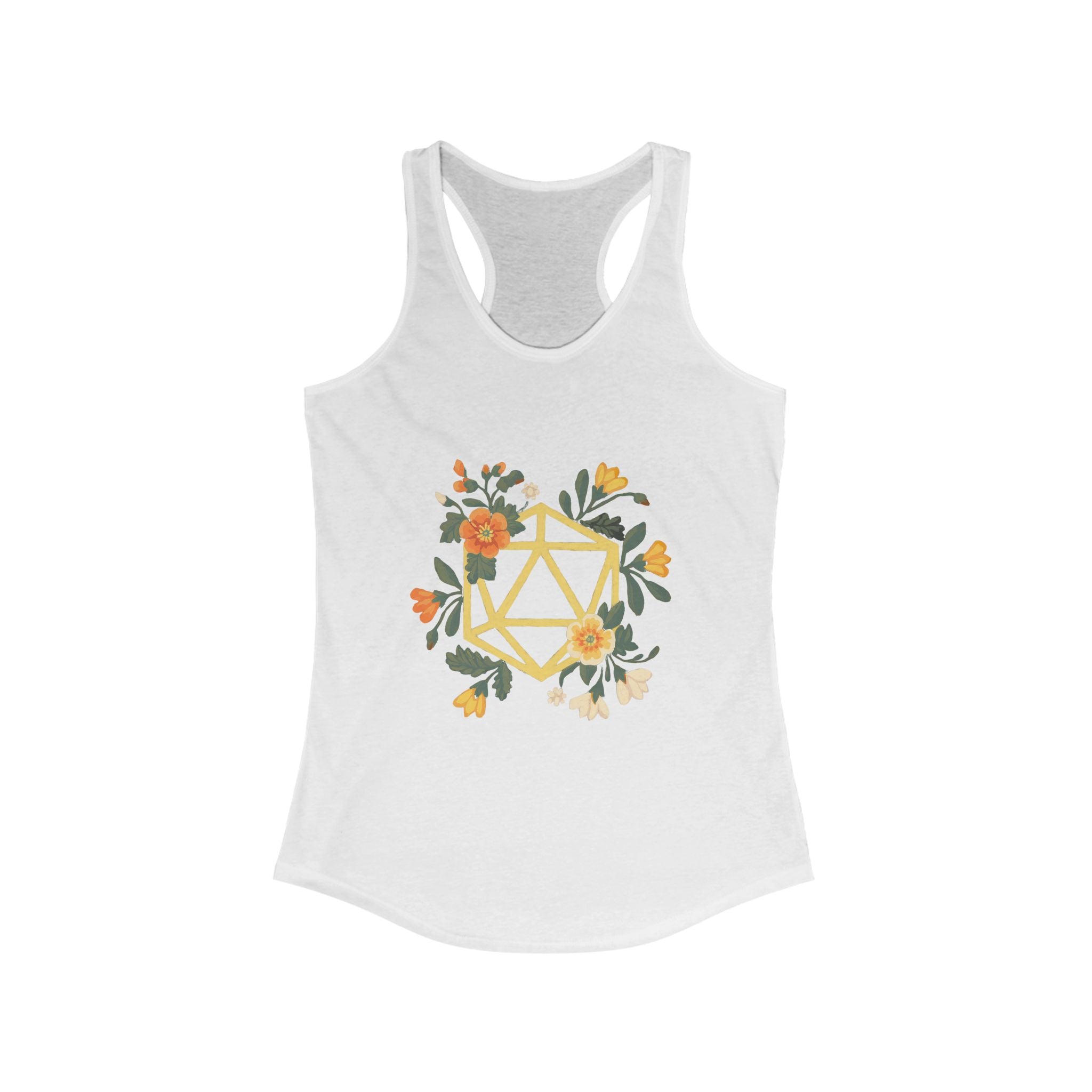 Floral Polyhedron - Women's Racerback Tank