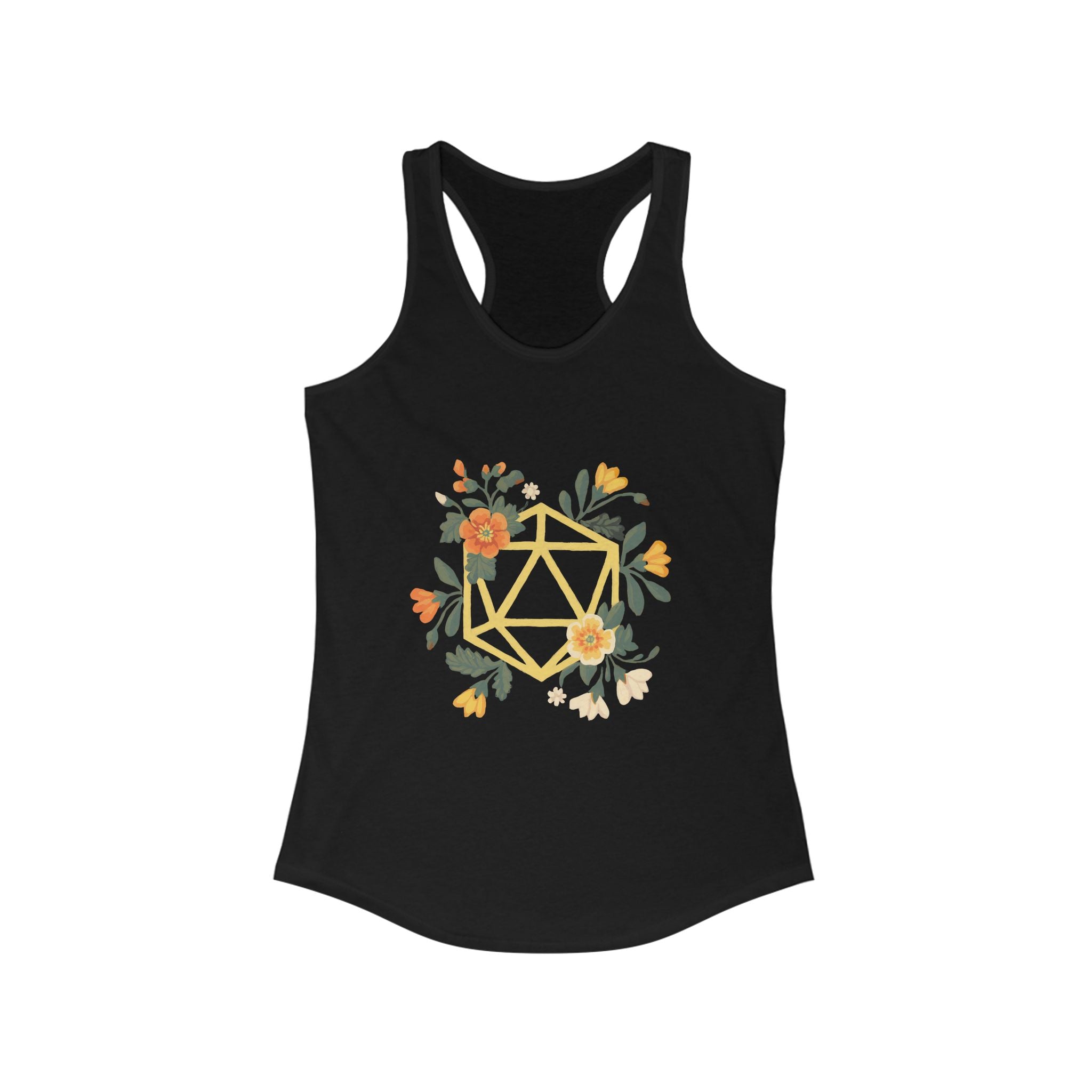 Floral Polyhedron - Women's Racerback Tank