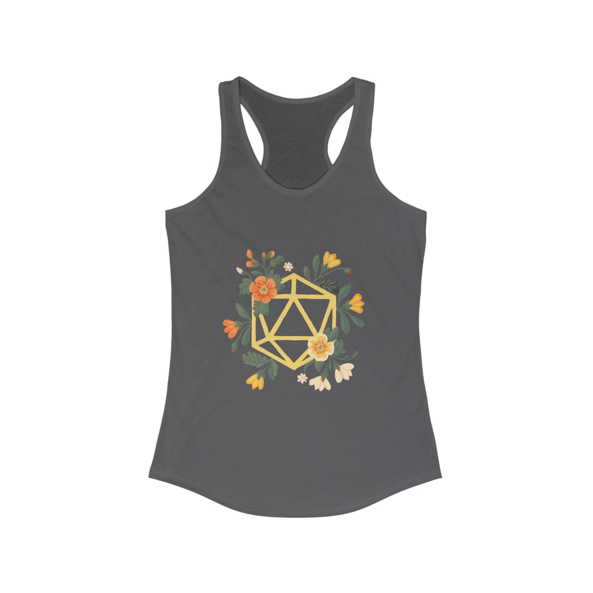 Floral Polyhedron - Women's Racerback Tank