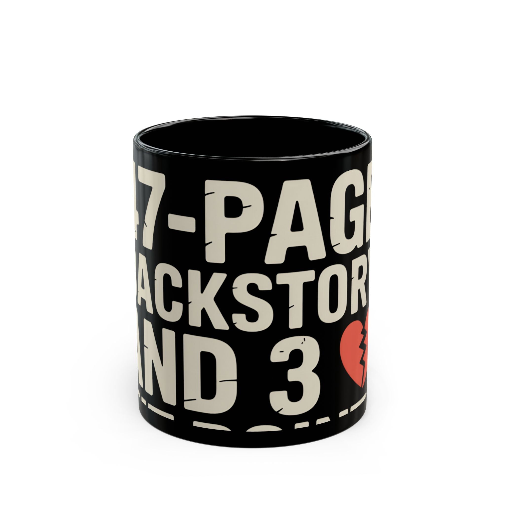 47-Page Backstory 3 Hit Points Mug | Geekpsters