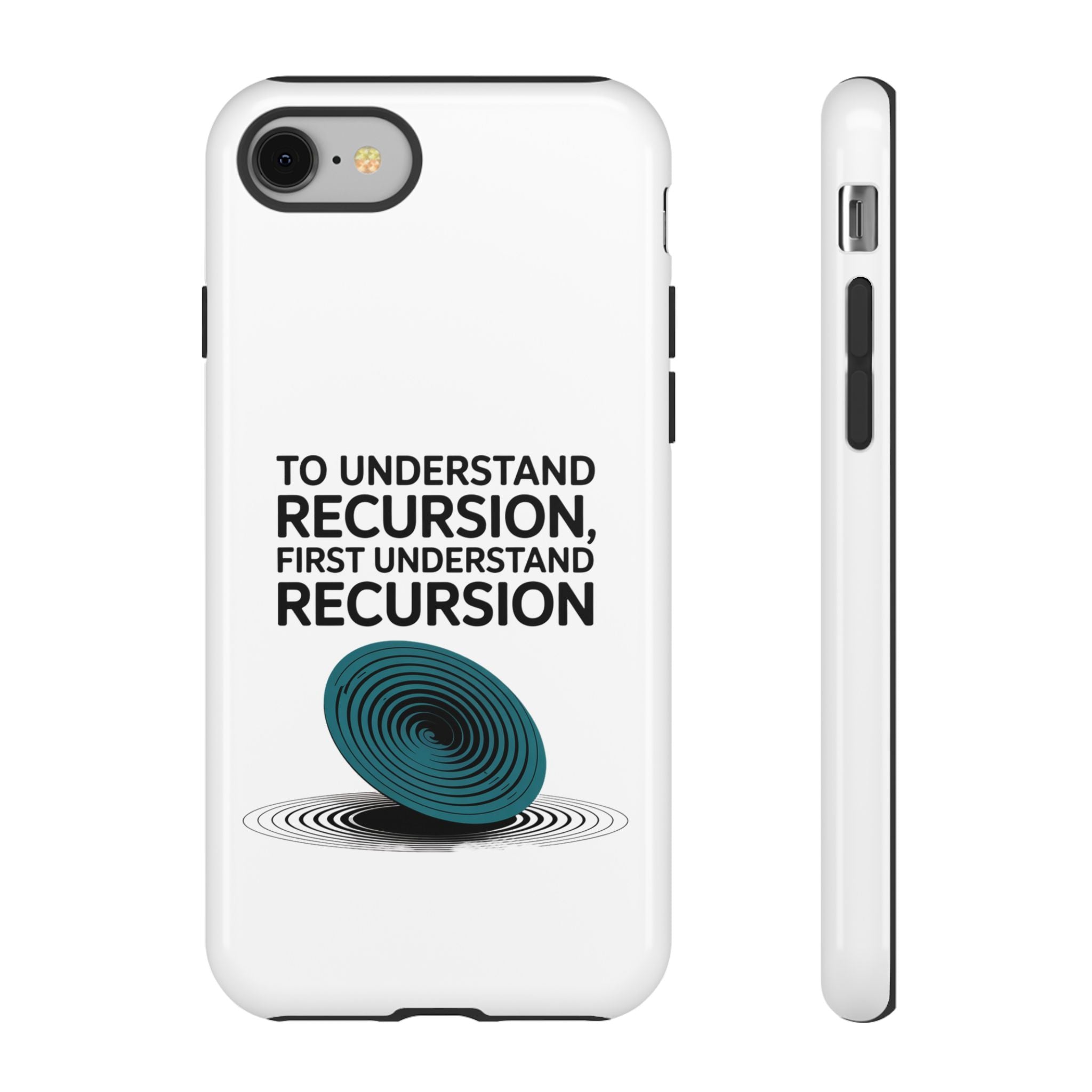 Recursion Black- Impact-Resistant Phone Case