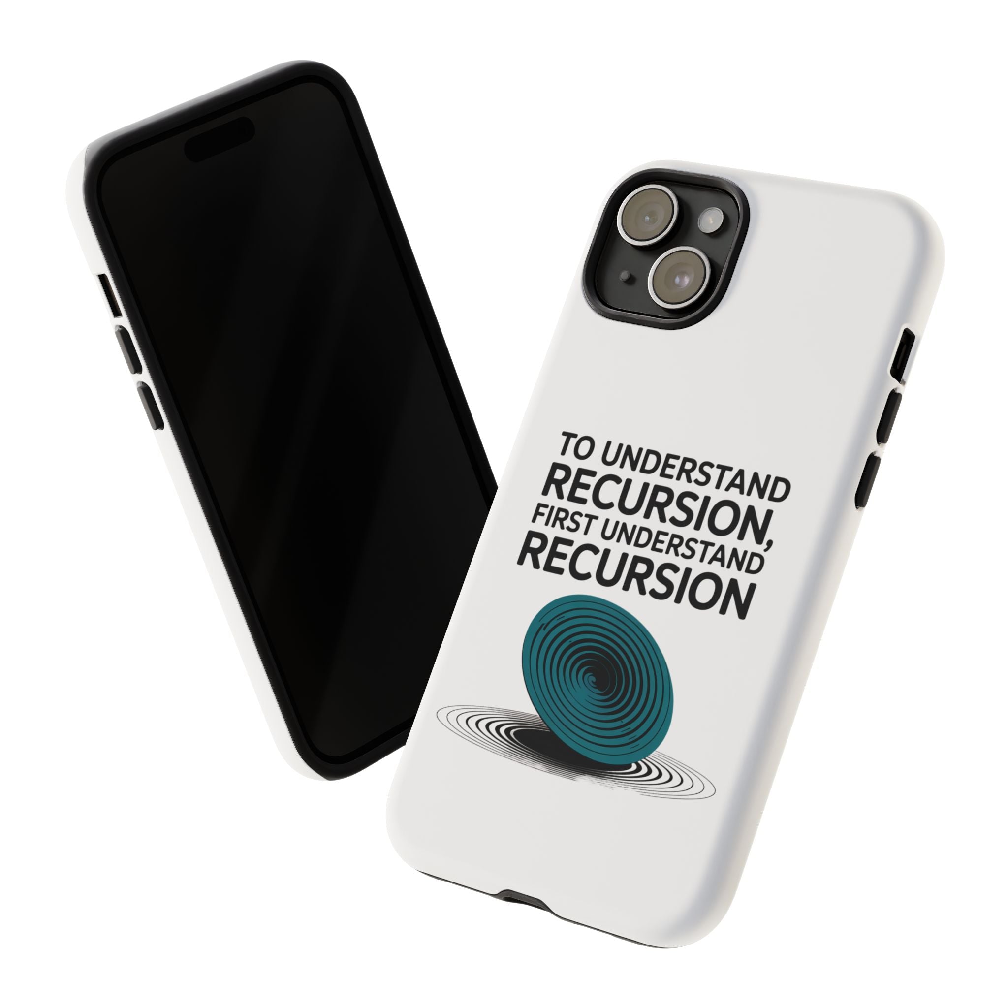 Recursion Black- Impact-Resistant Phone Case