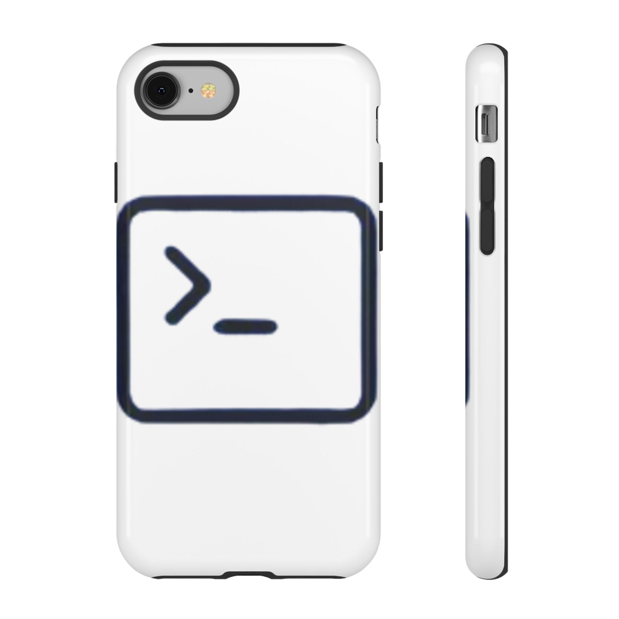 Linux terminal Black- Impact-Resistant Phone Case