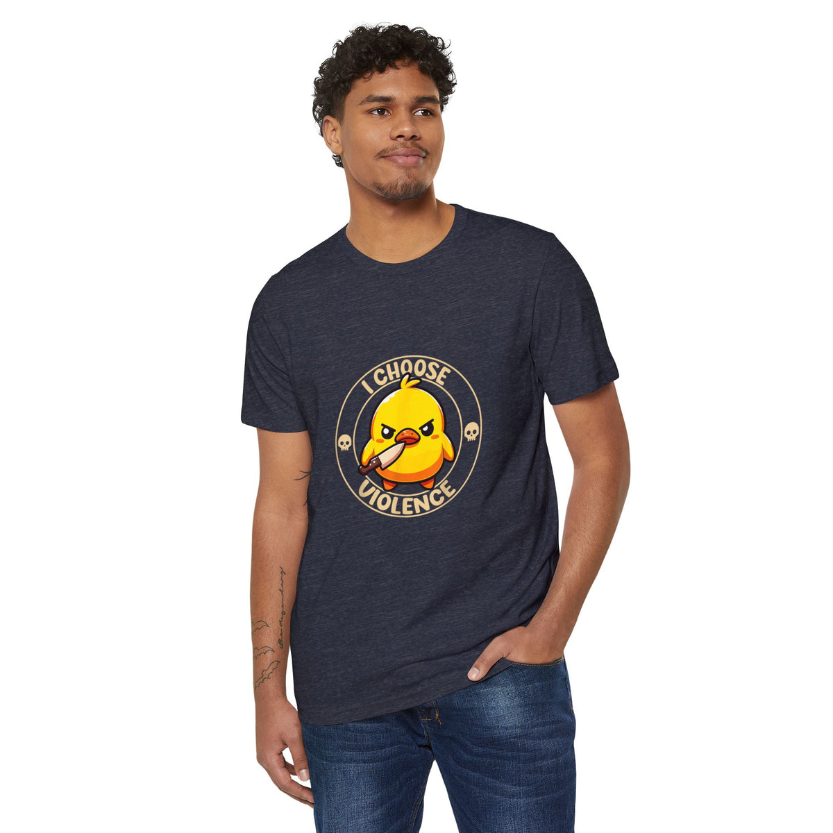 I Choose Violence Duck Recycled Organic Tee