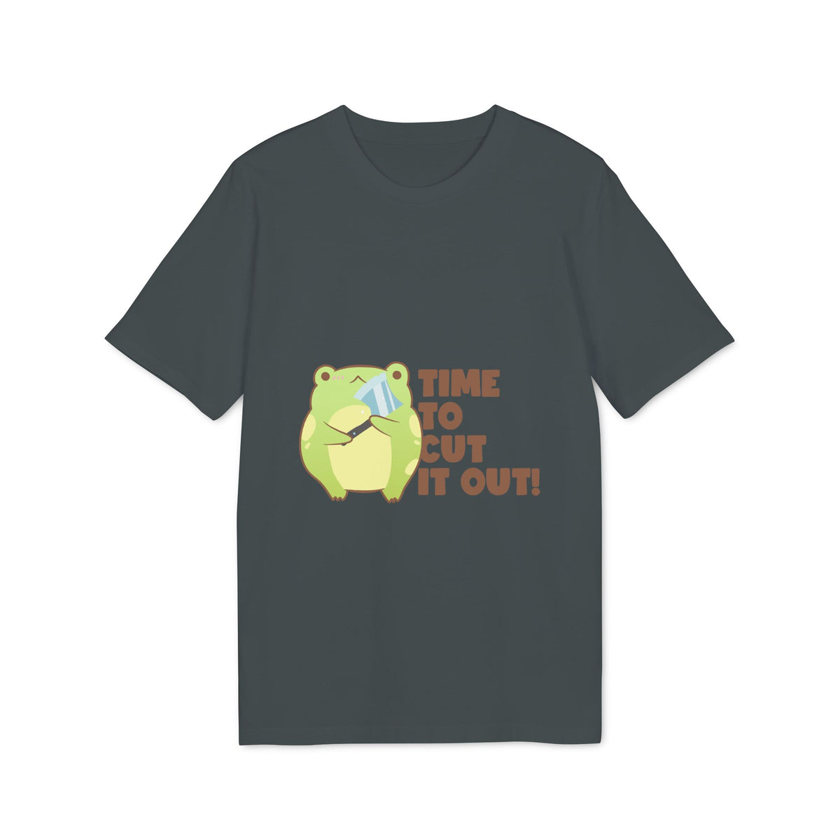 Time to Cut It Out Frog Organic Tee