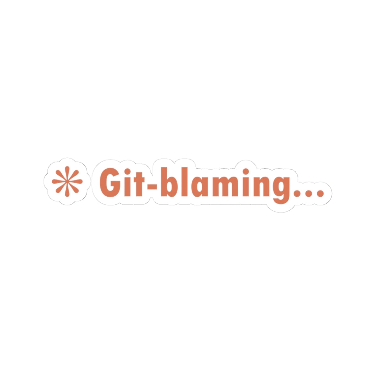 Git Blaming Claude Code Sticker