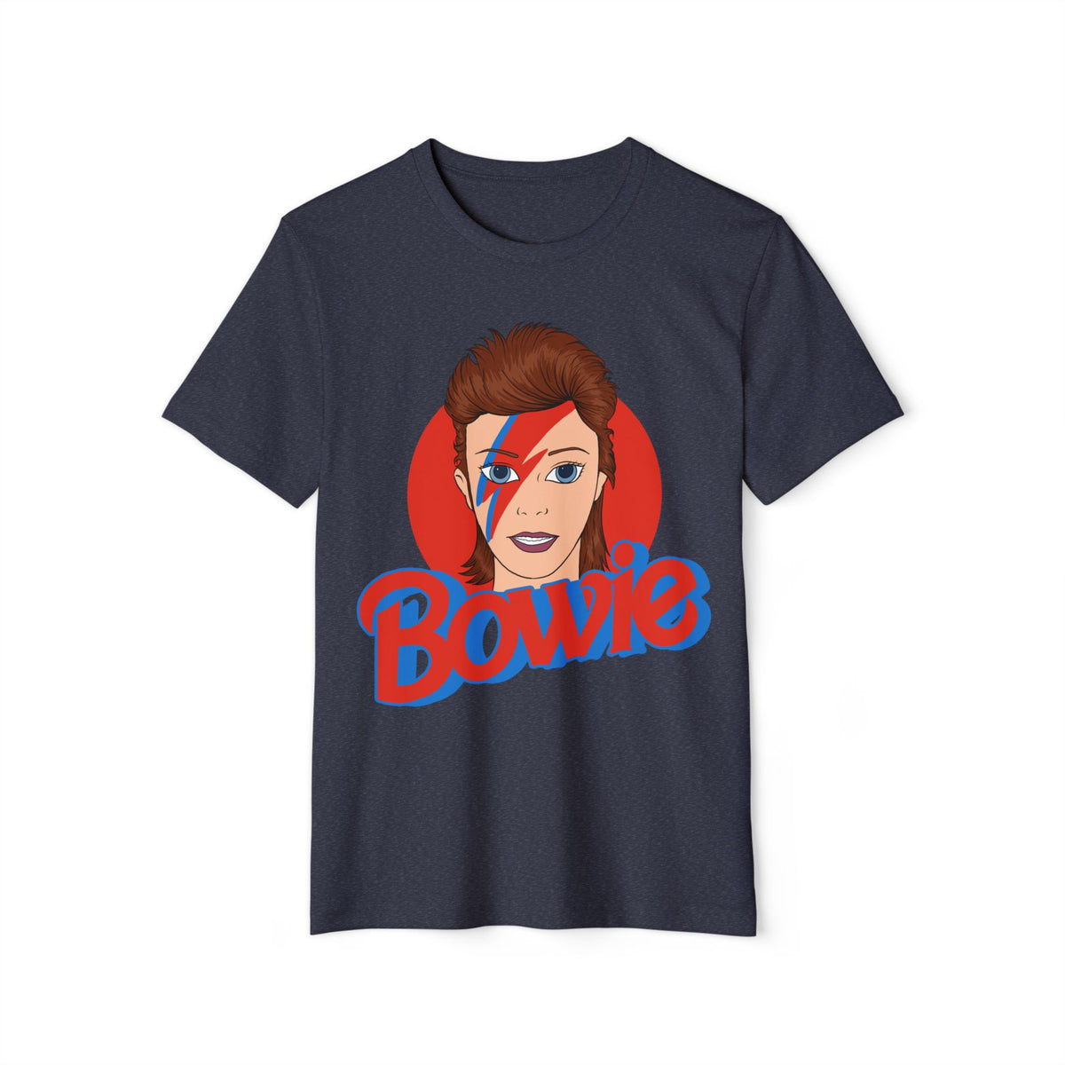Glam Rock Lightning Bolt Portrait Recycled Organic Tee