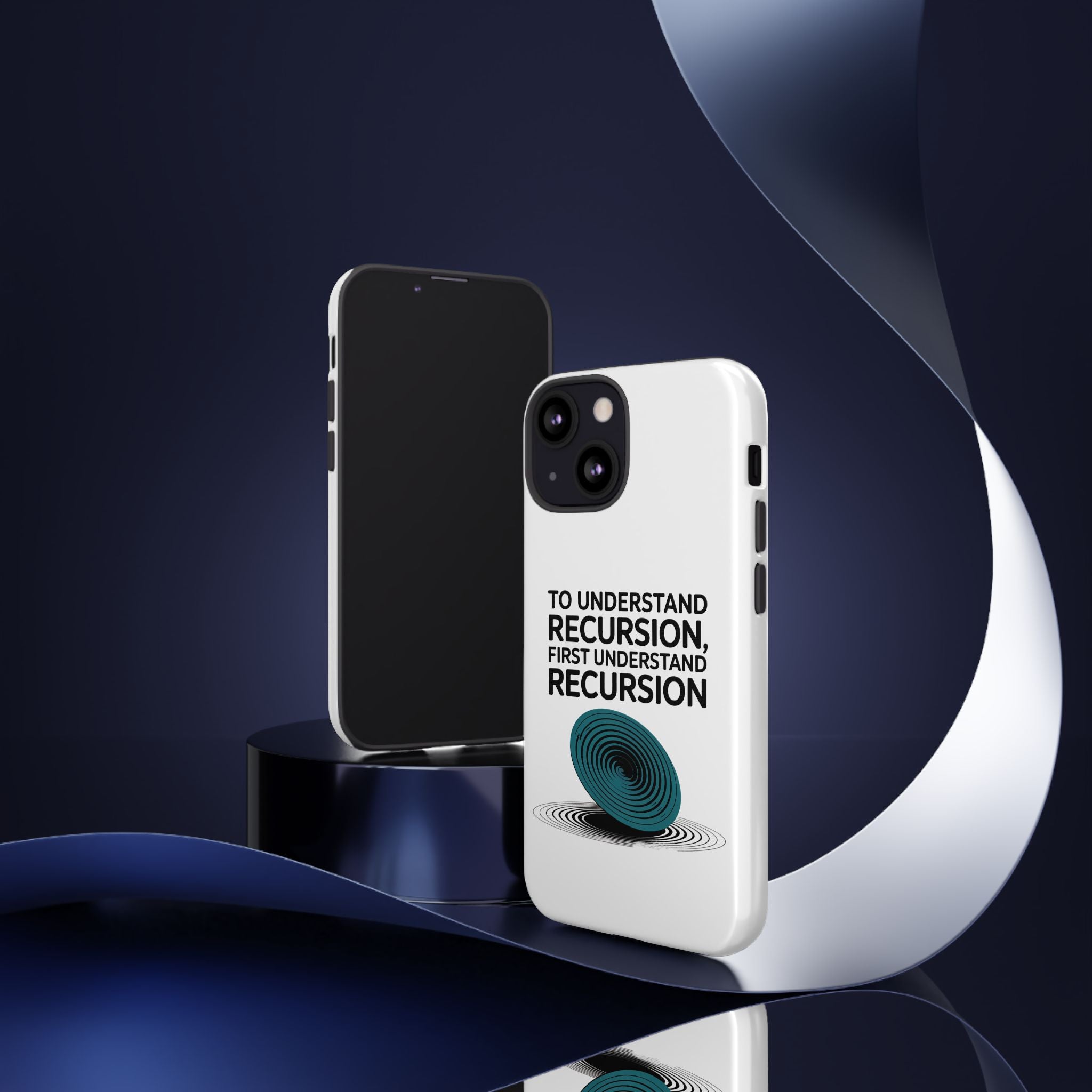 Recursion Black- Impact-Resistant Phone Case