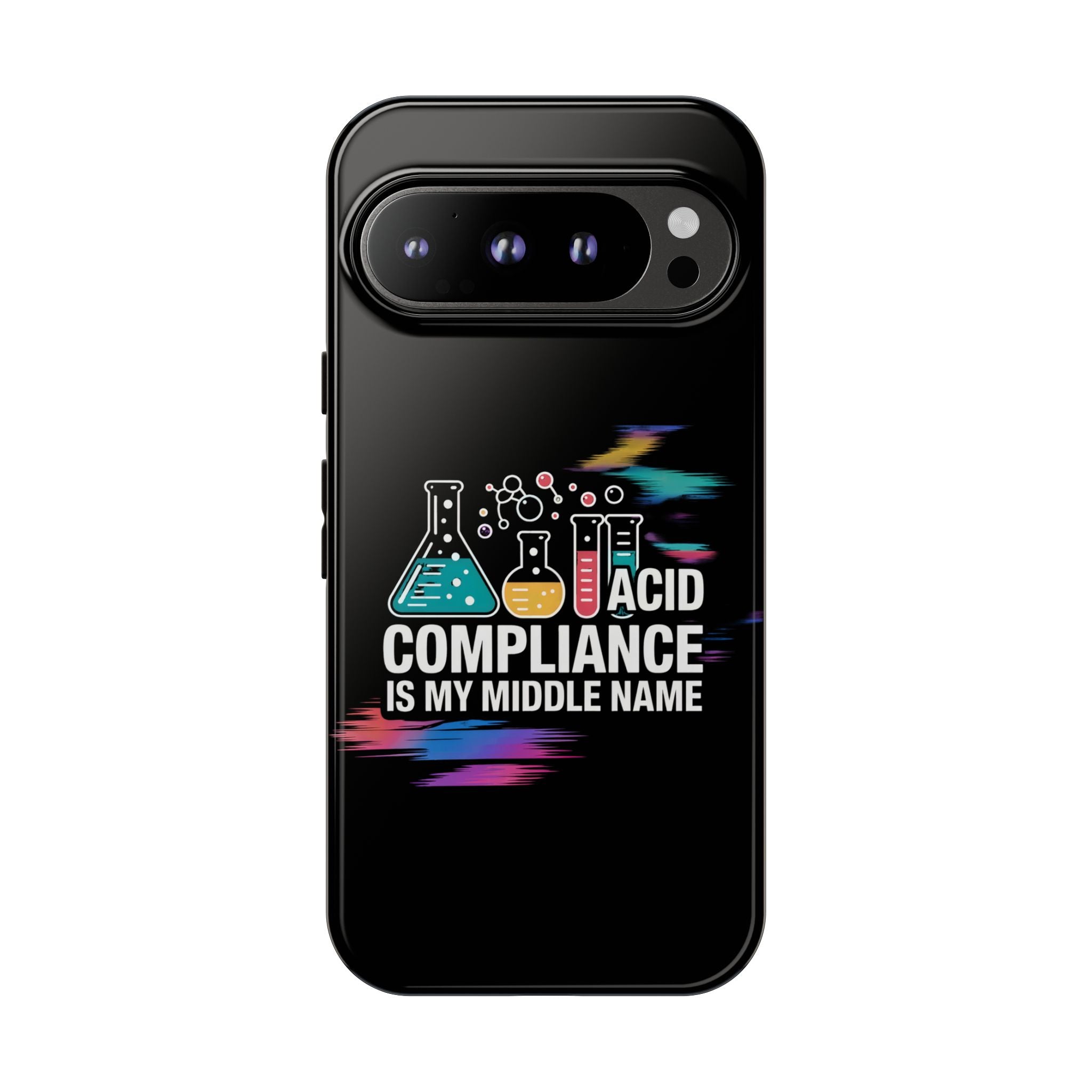 ACID Compliance Is My Middle Name- Impact-Resistant Phone Case