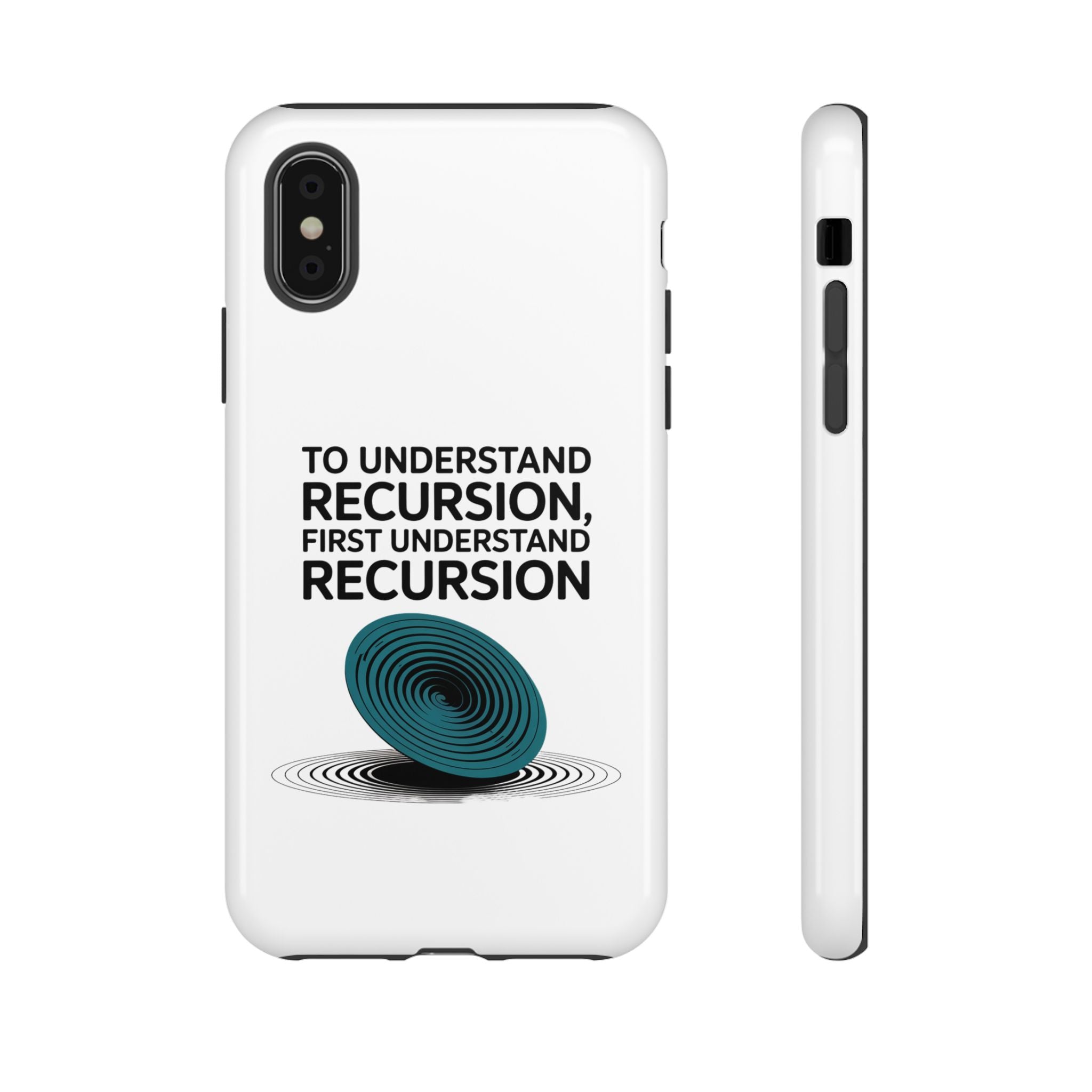 Recursion Black- Impact-Resistant Phone Case