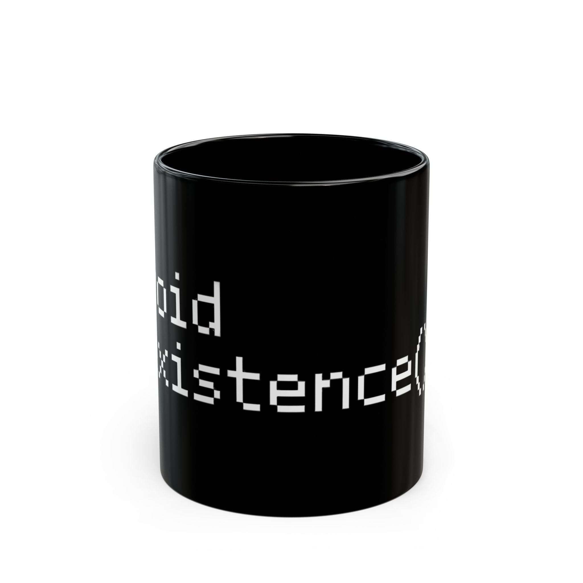 Void existence white - Black Mug