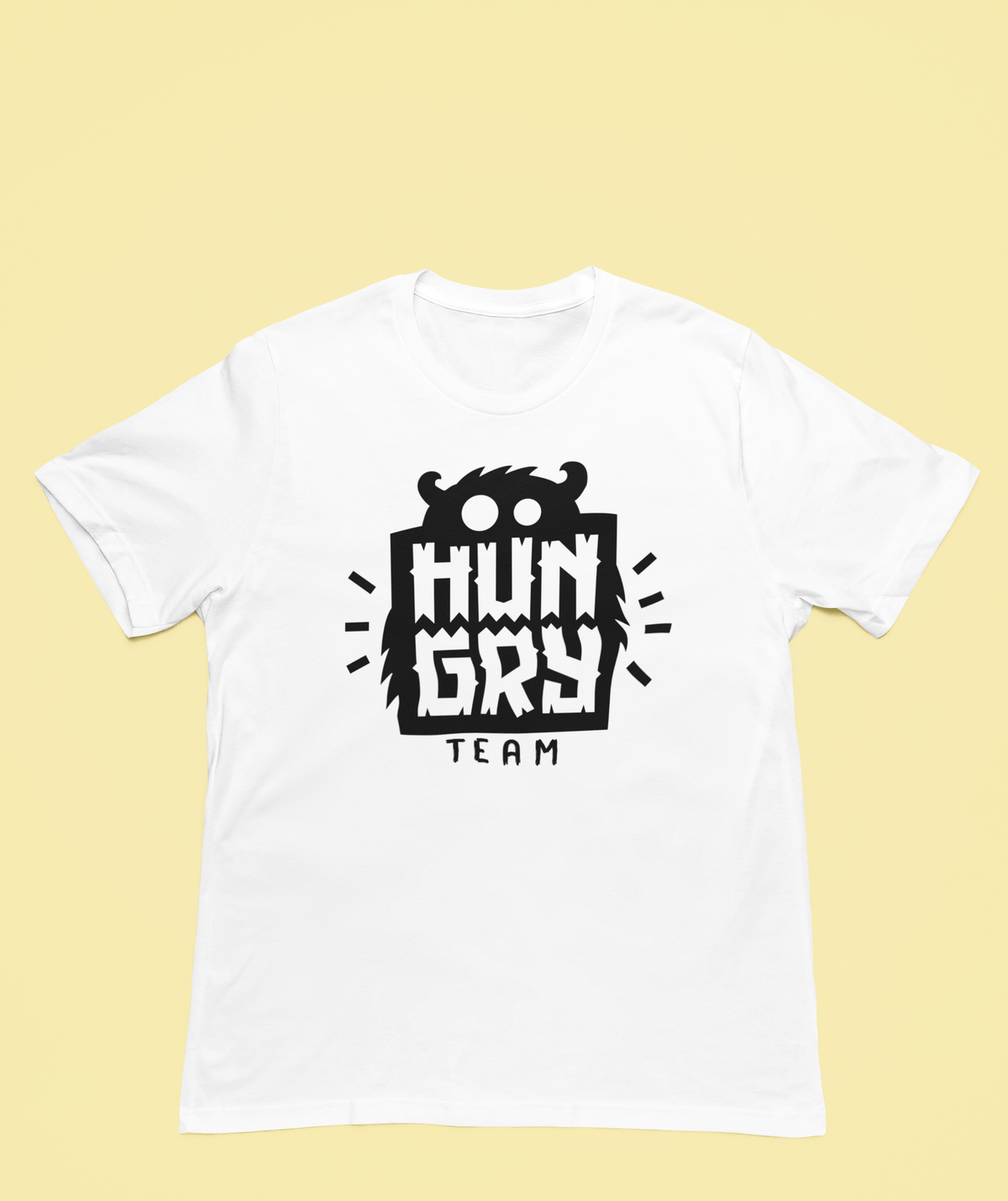 Hungry Team T print tee front view