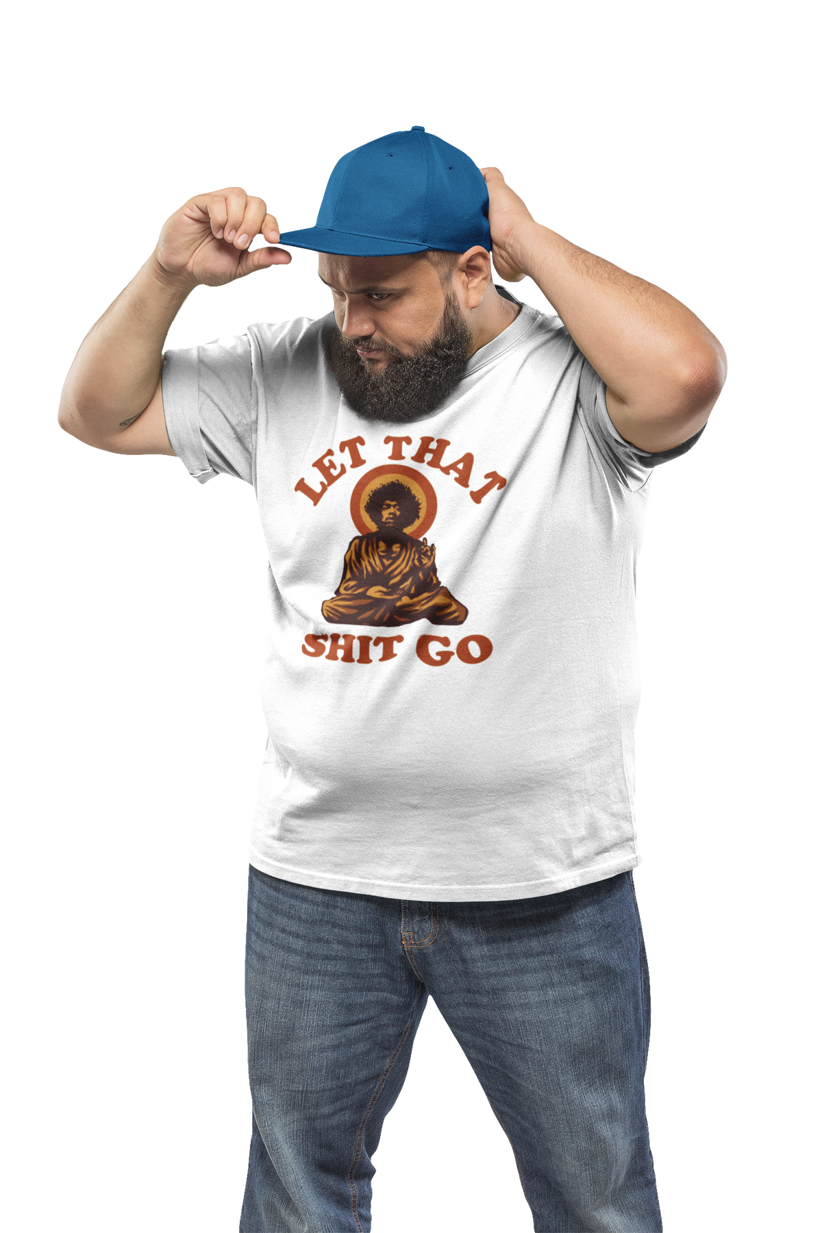 Let That Shit Go T-Shirt | Funny Zen Mindfulness Tee | Sarcastic Self-Help Gift | Geekpsters