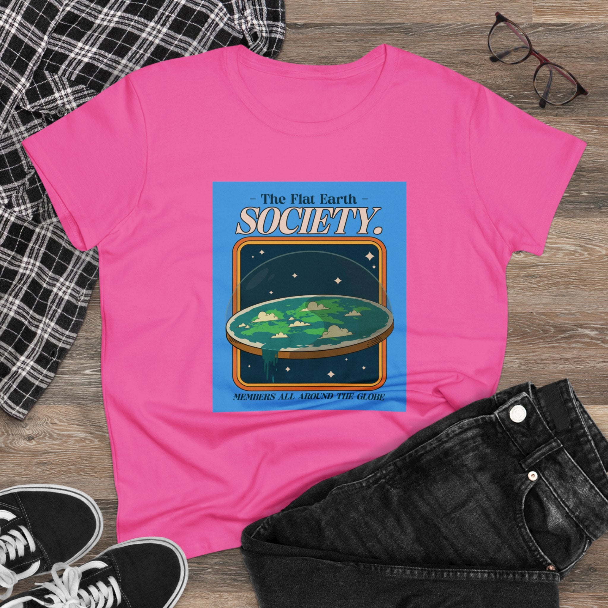 Flat Earth Society - Women's Tee