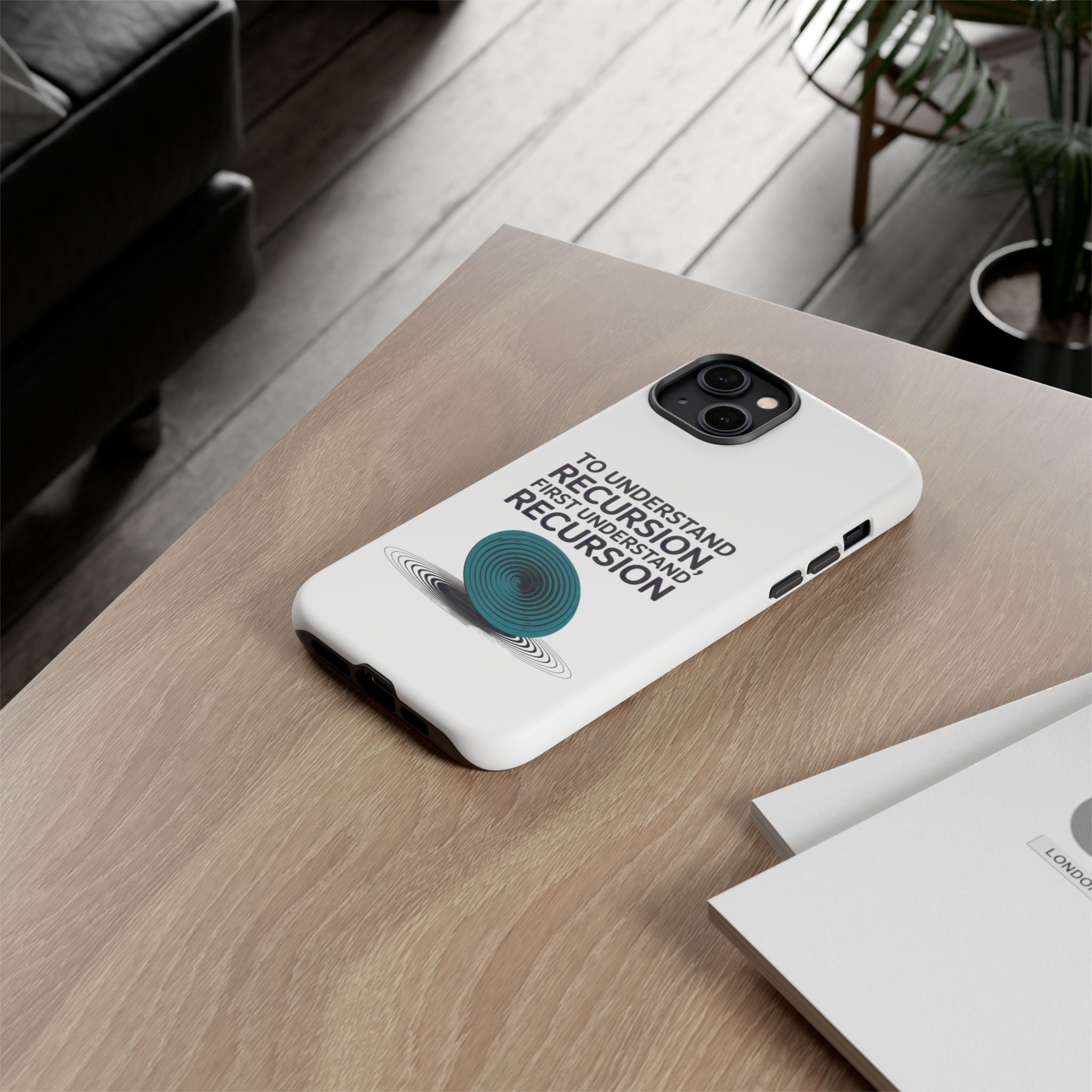 Recursion Black- Impact-Resistant Phone Case