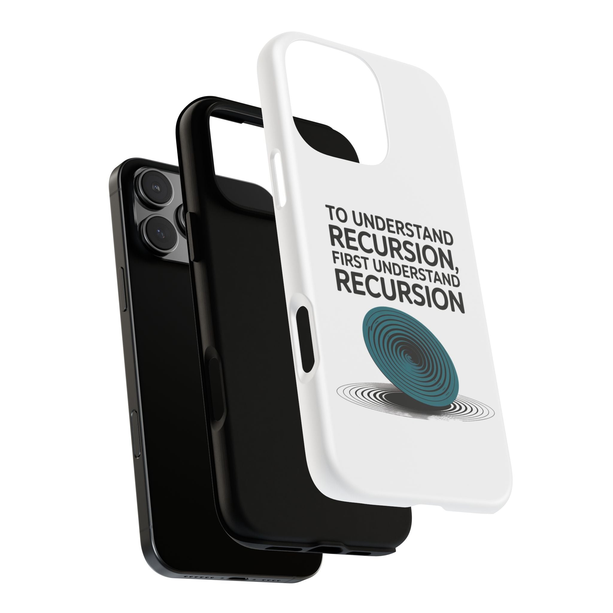 Recursion Black- Impact-Resistant Phone Case