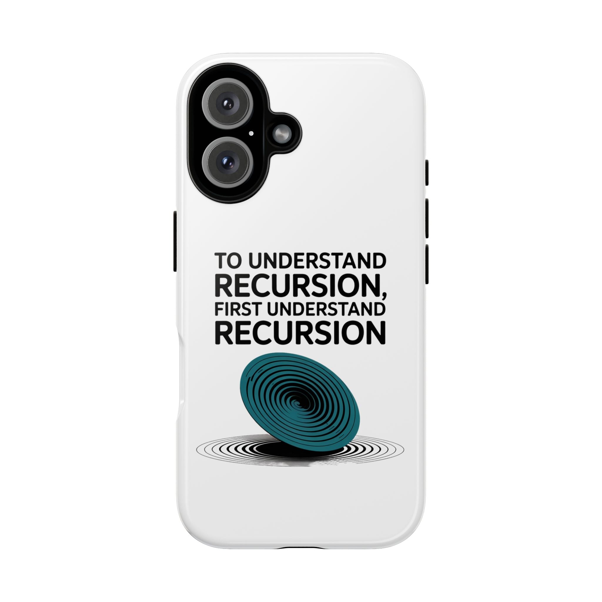 Recursion Black- Impact-Resistant Phone Case