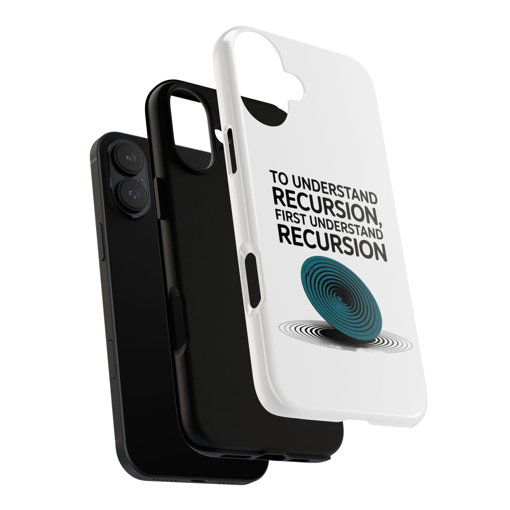 Recursion Black- Impact-Resistant Phone Case