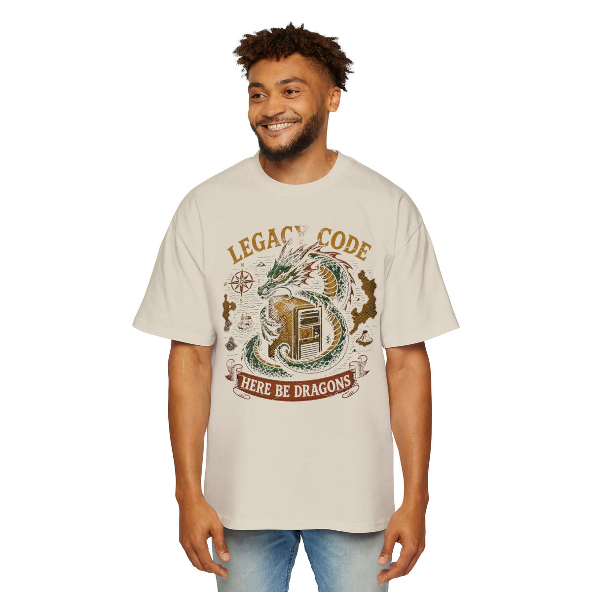 Legacy Code, Here Be Dragons Oversized Tee